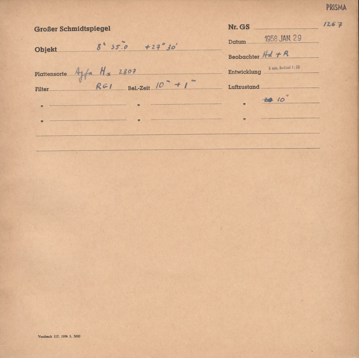 Plattenhuelle GS01267