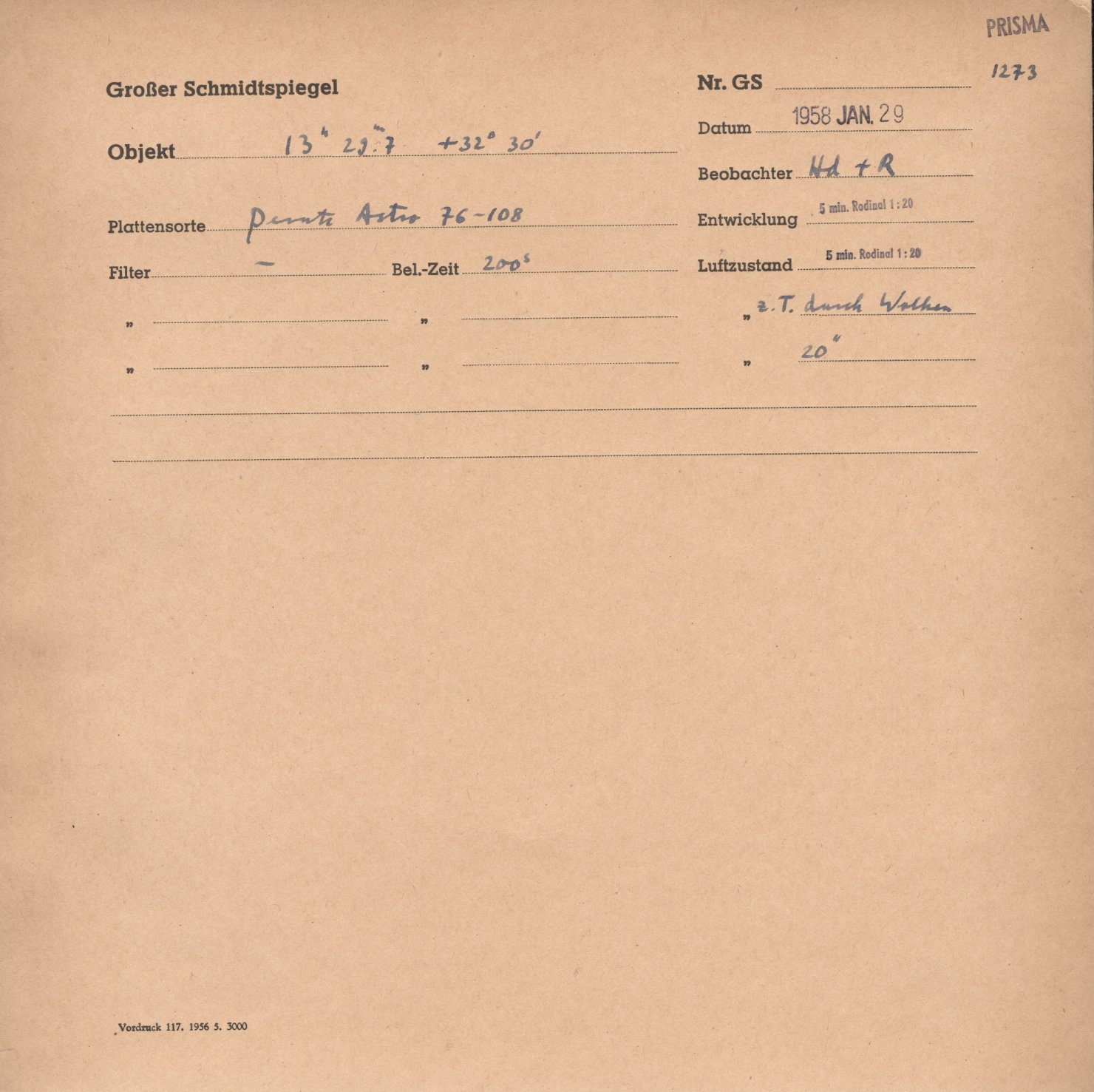 Plattenhuelle GS01273