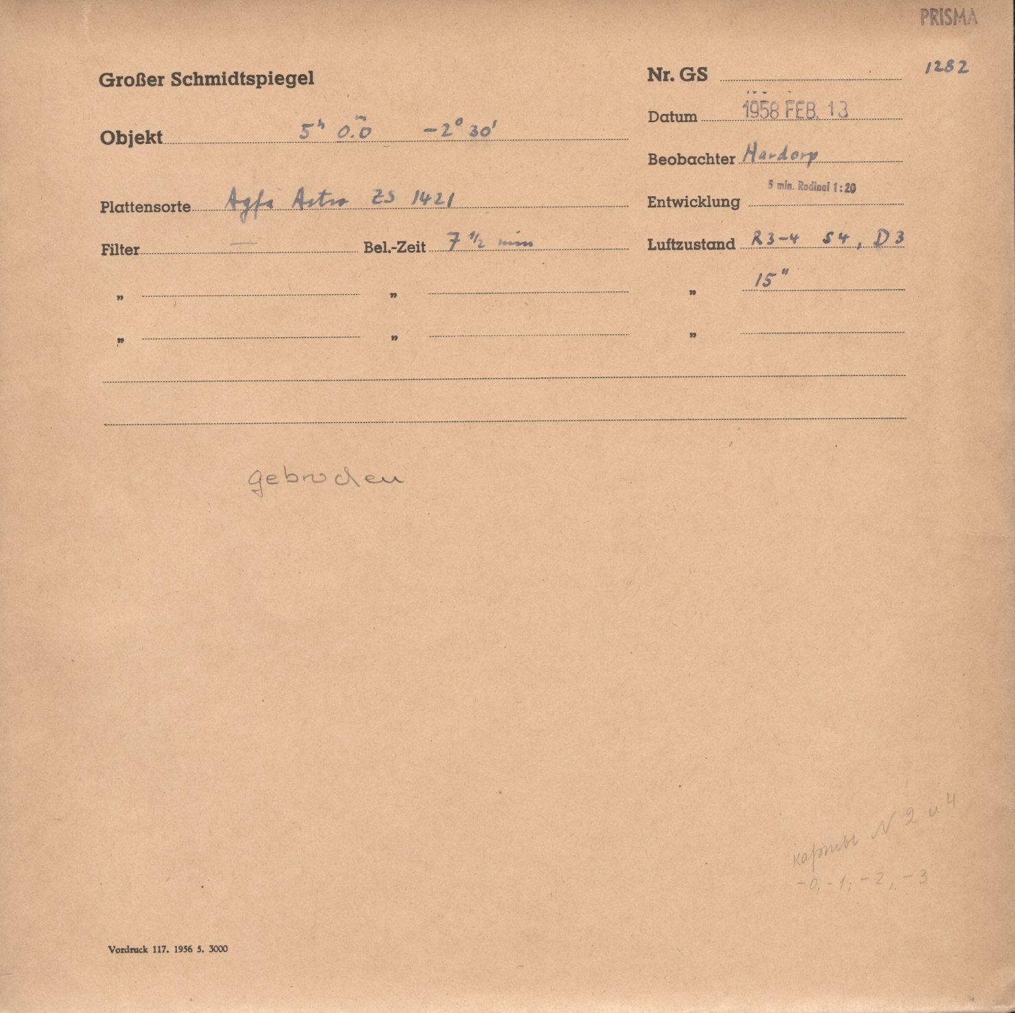 Plattenhuelle GS01282