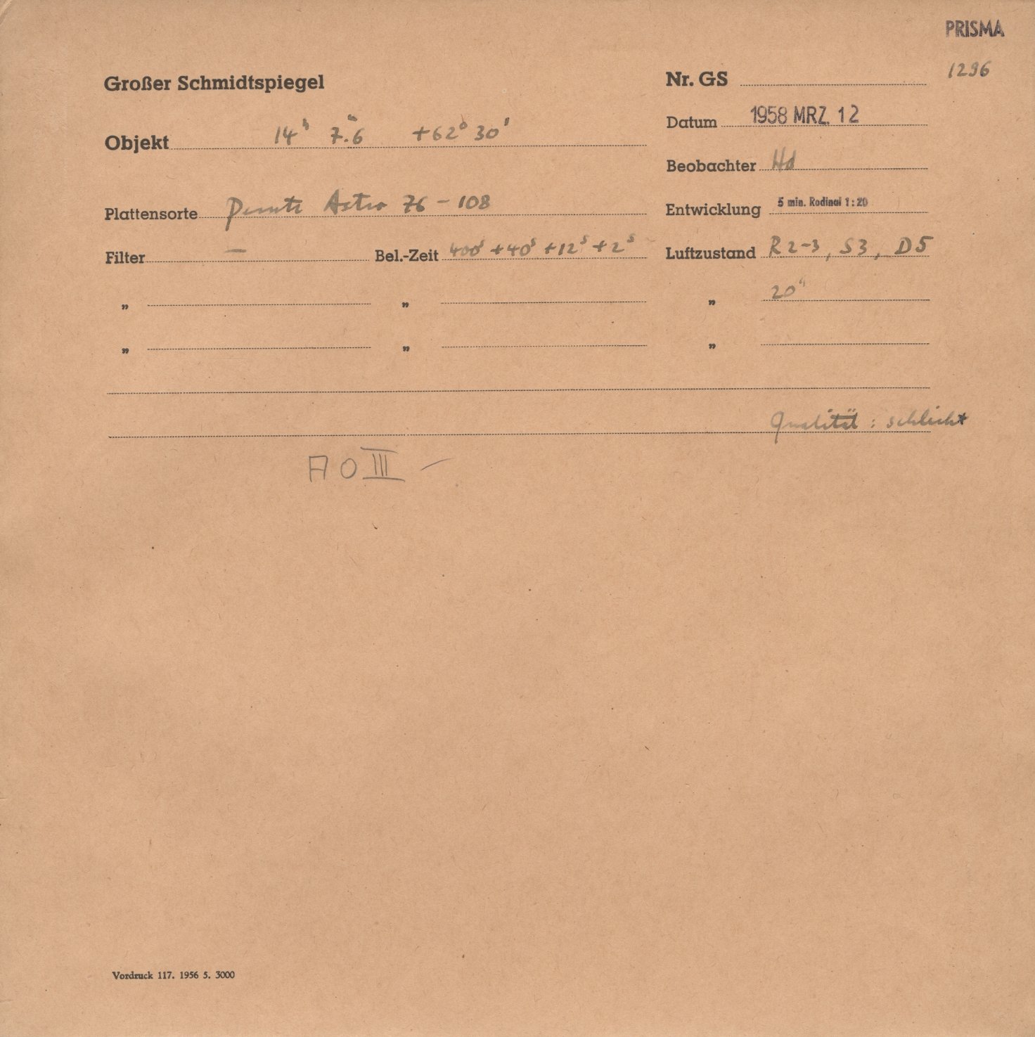 Plattenhuelle GS01296