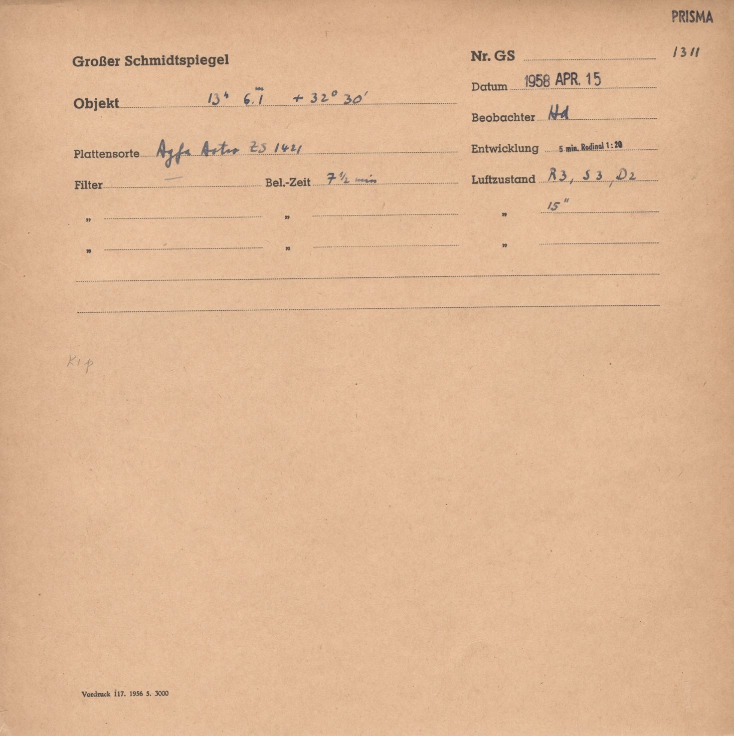 Plattenhuelle GS01311