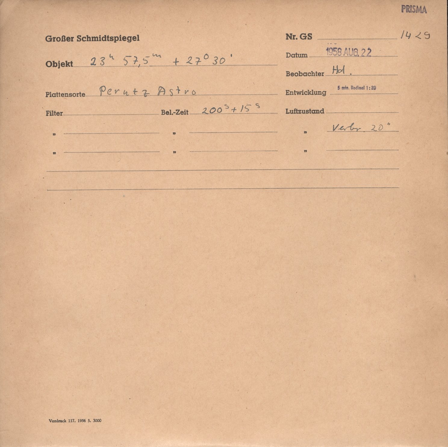 Plattenhuelle GS01429