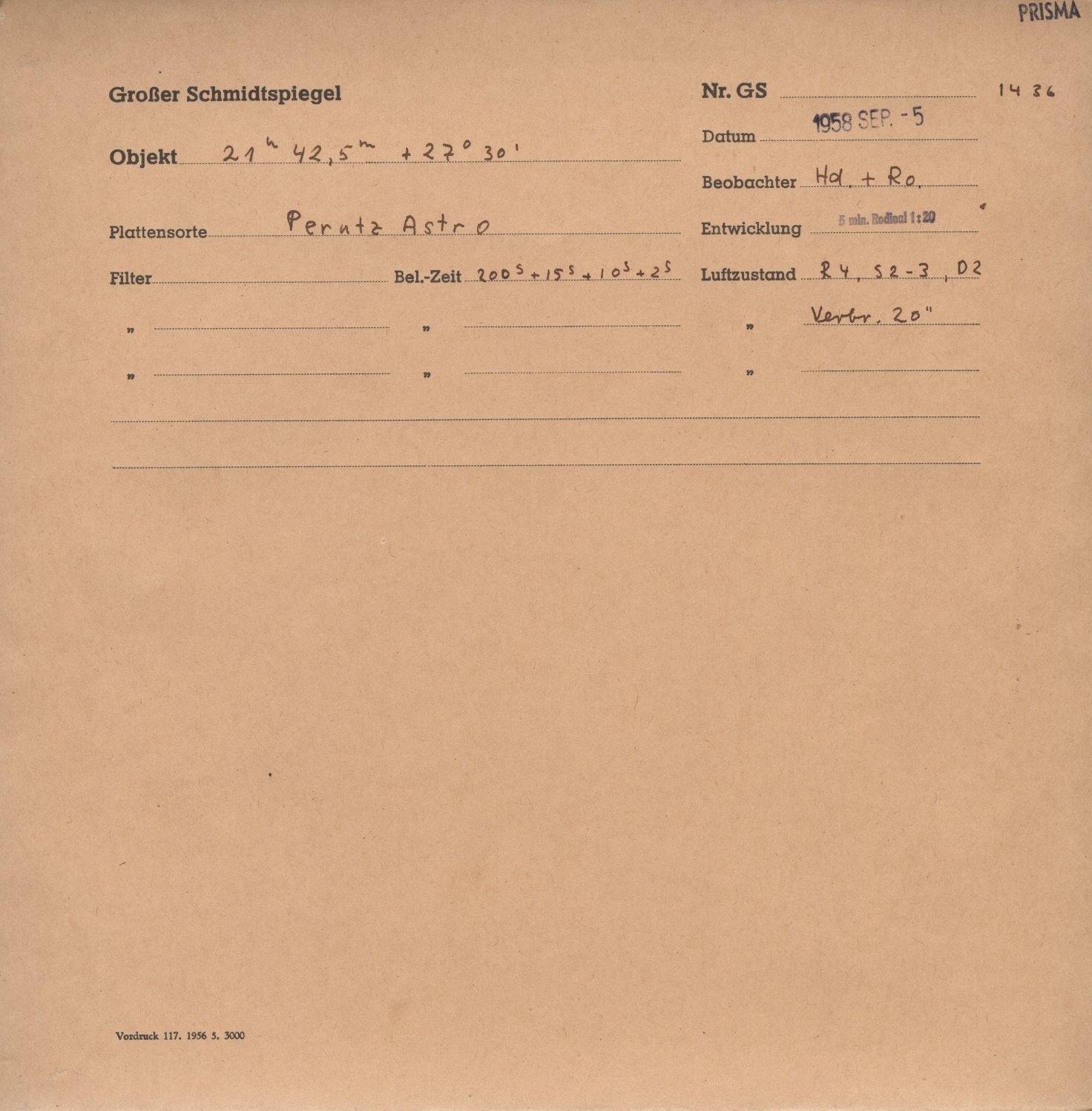 Plattenhuelle GS01436