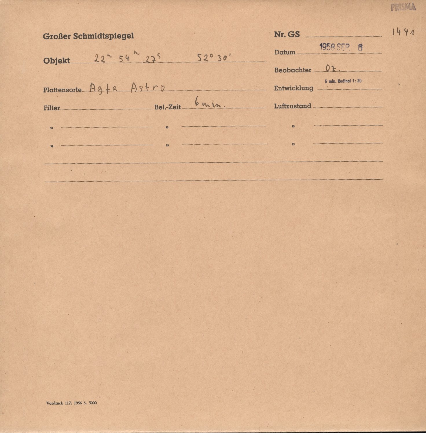 Plattenhuelle GS01441