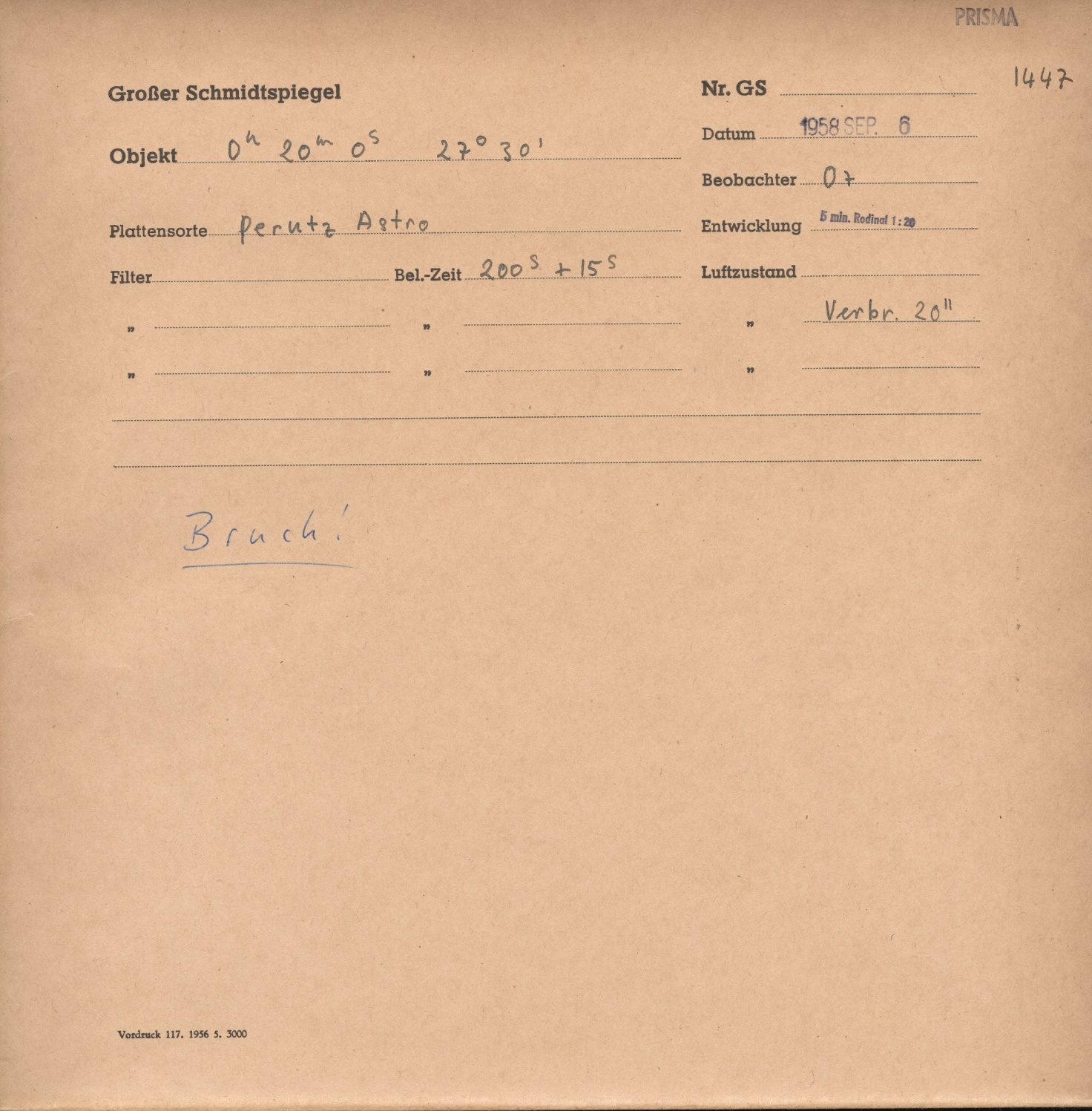 Plattenhuelle GS01447
