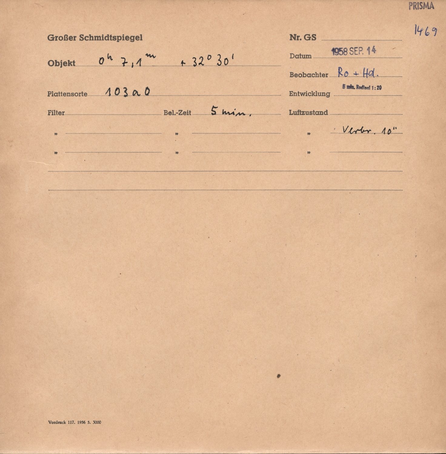 Plattenhuelle GS01469