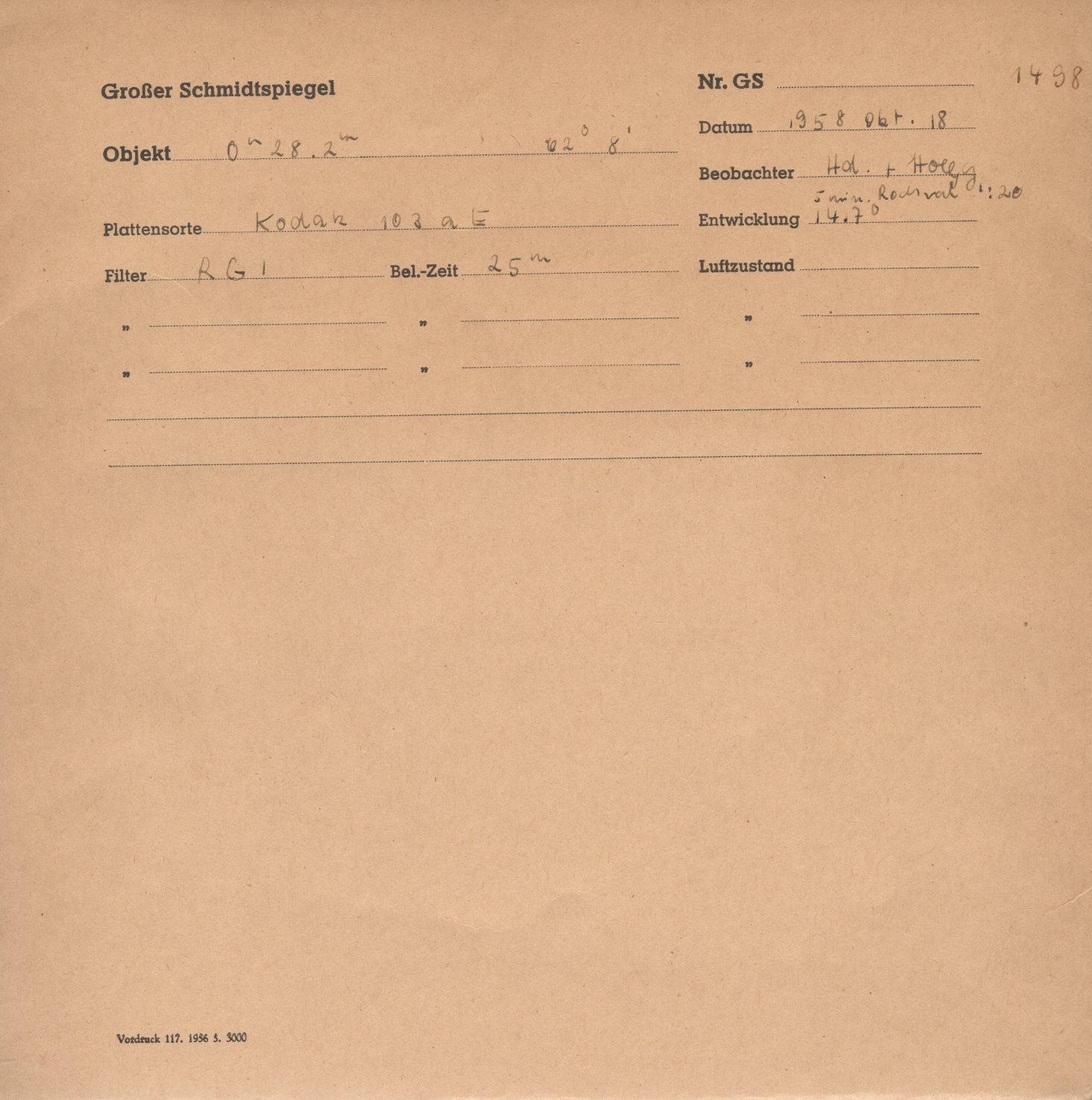 Plattenhuelle GS01498