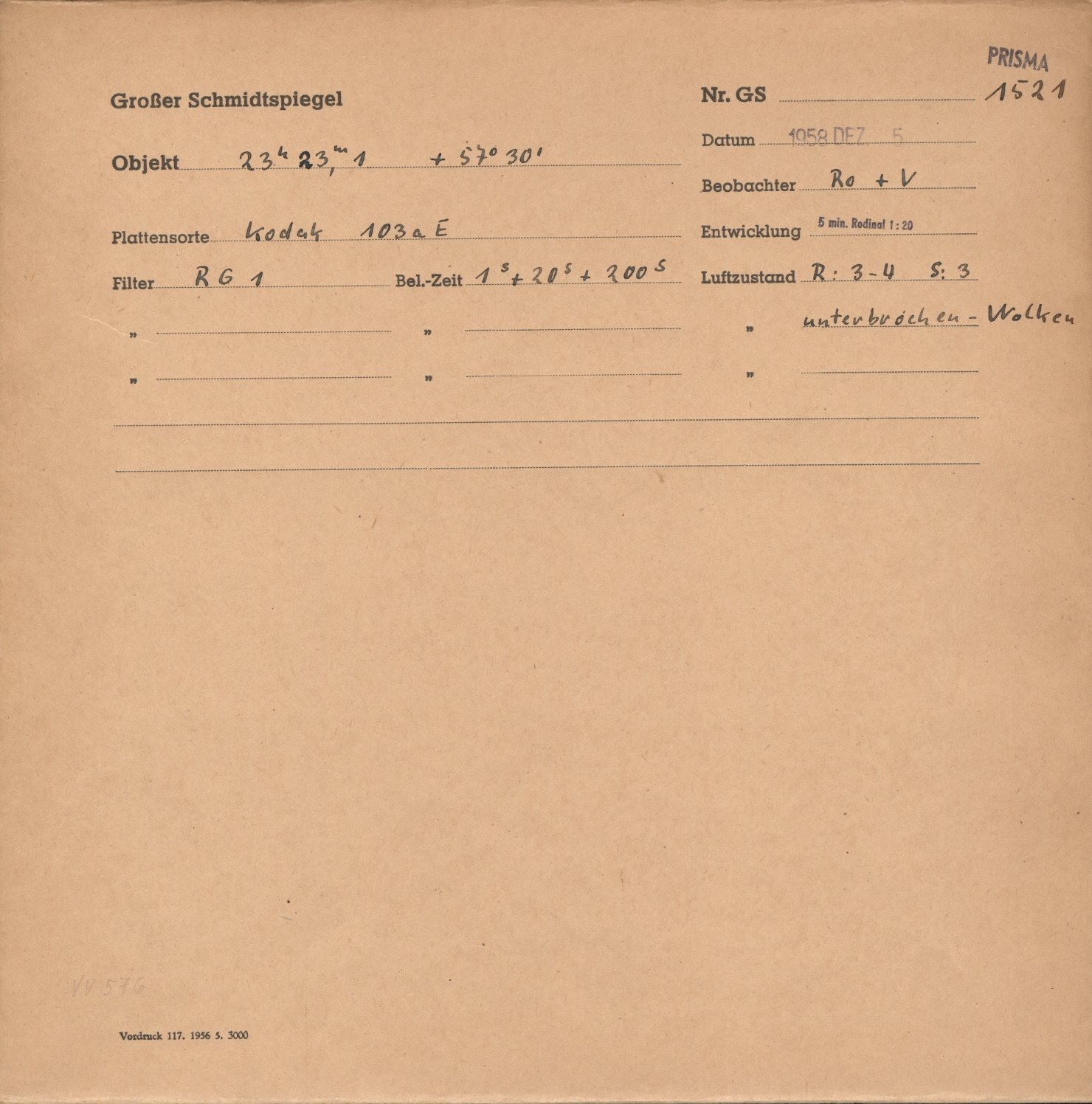 Plattenhuelle GS01521