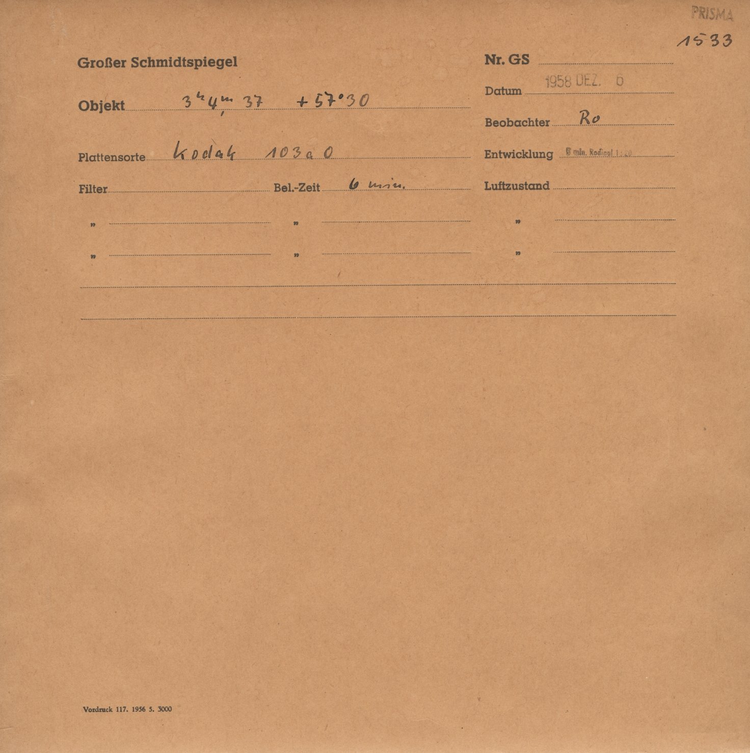 Plattenhuelle GS01533