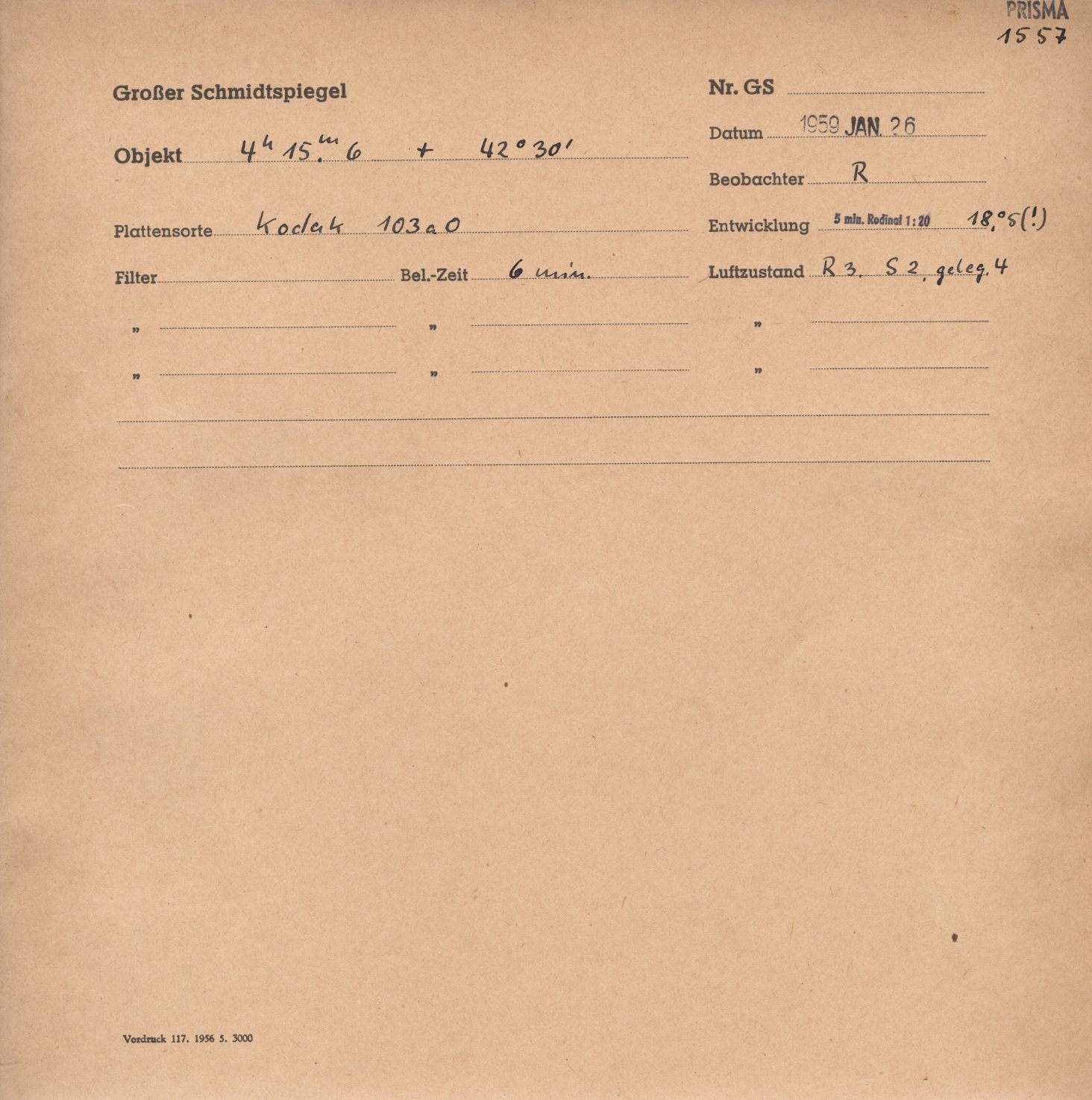Plattenhuelle GS01557