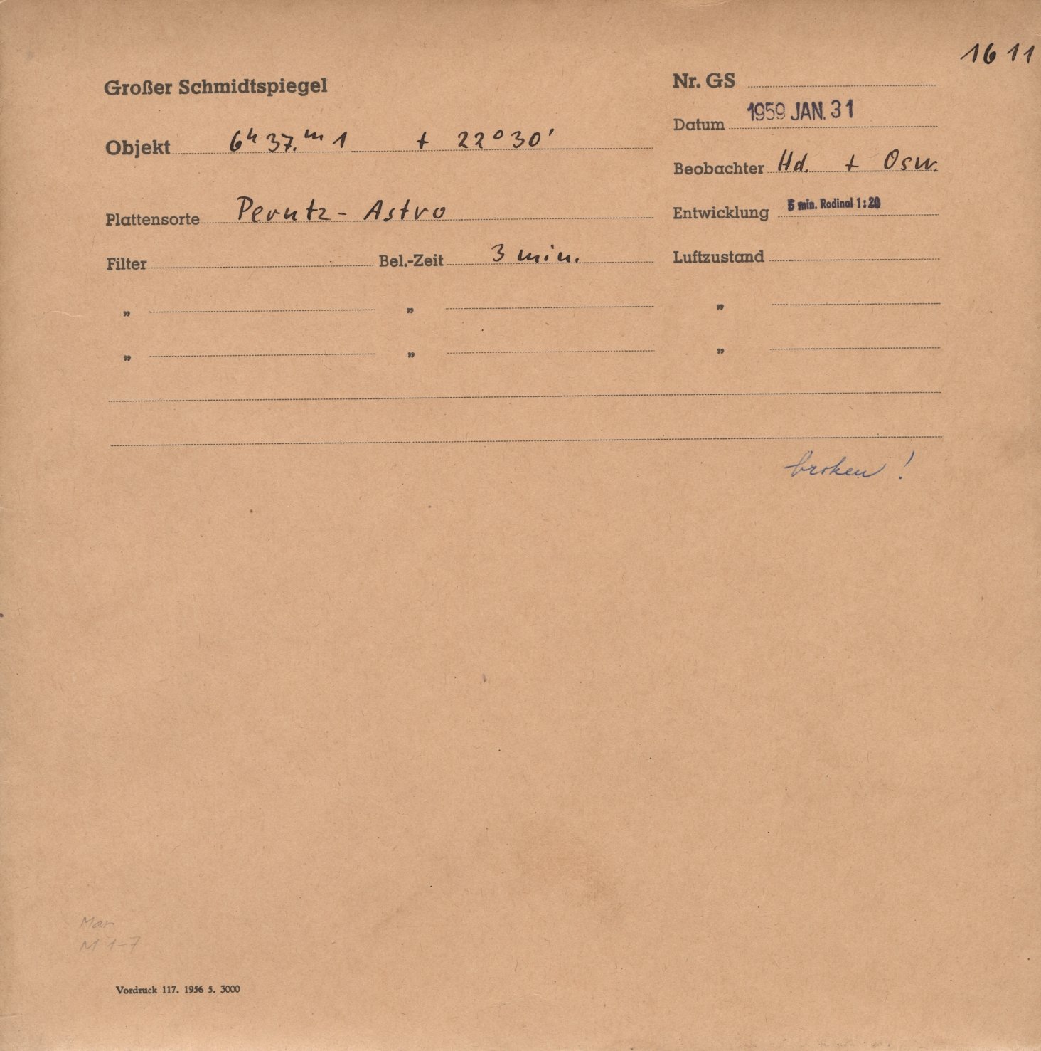 Plattenhuelle GS01611