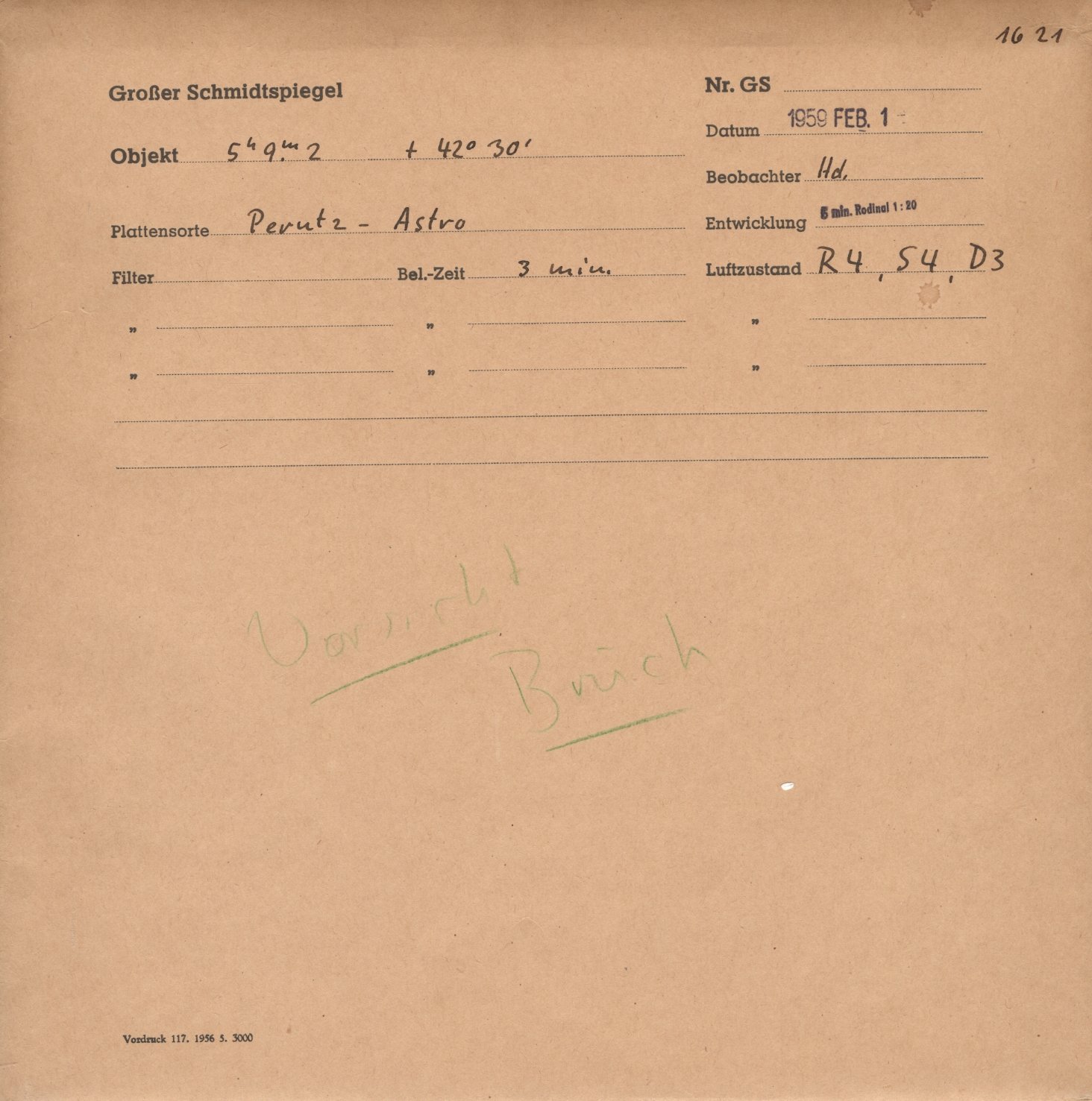Plattenhuelle GS01621