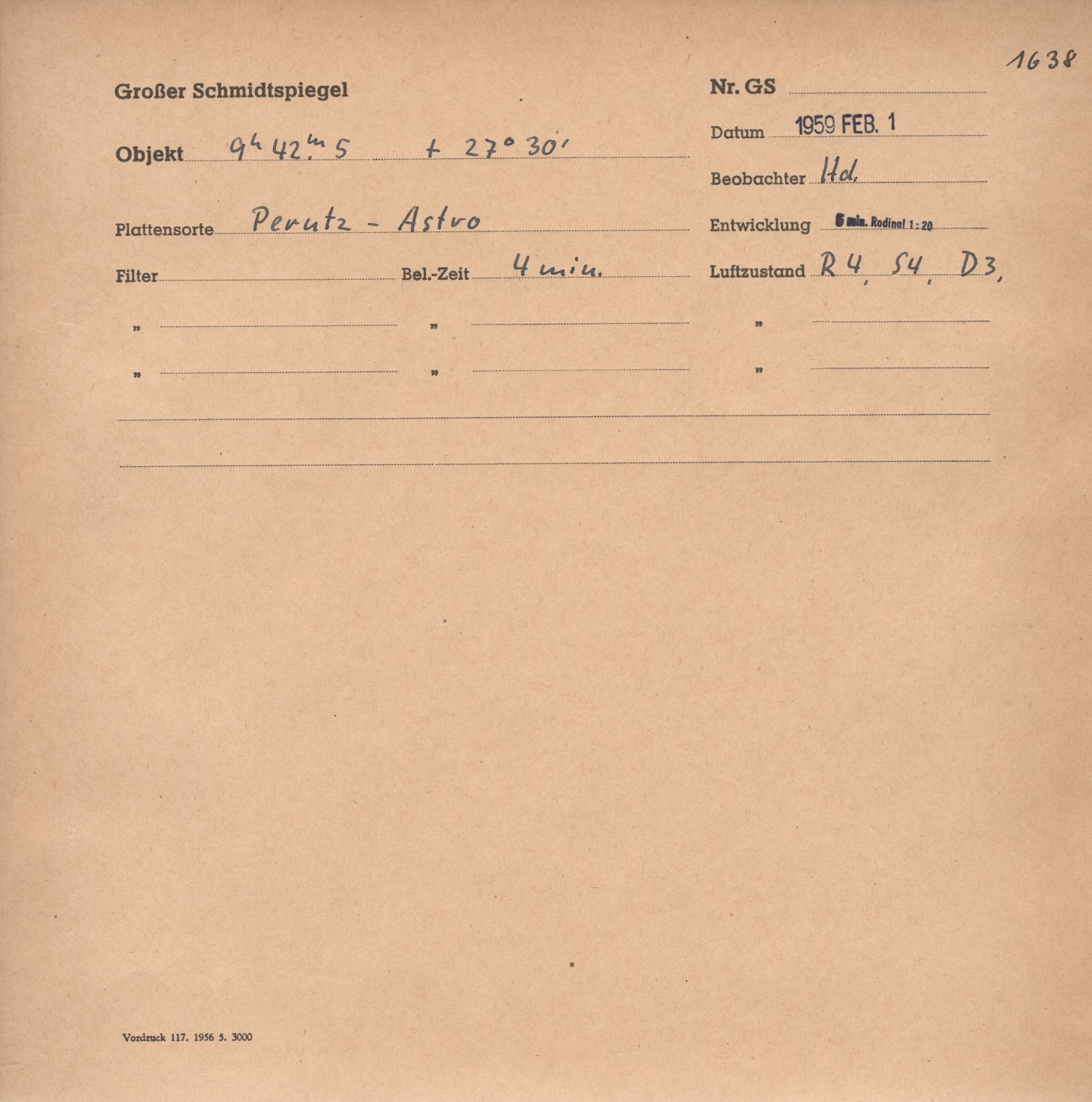 Plattenhuelle GS01638