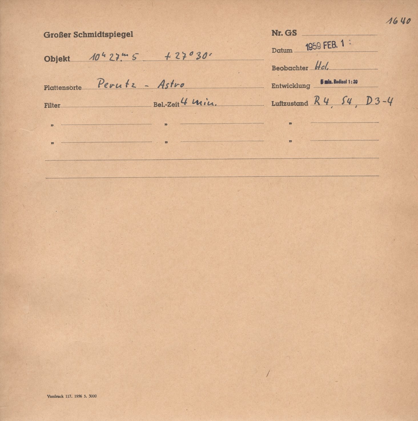 Plattenhuelle GS01640