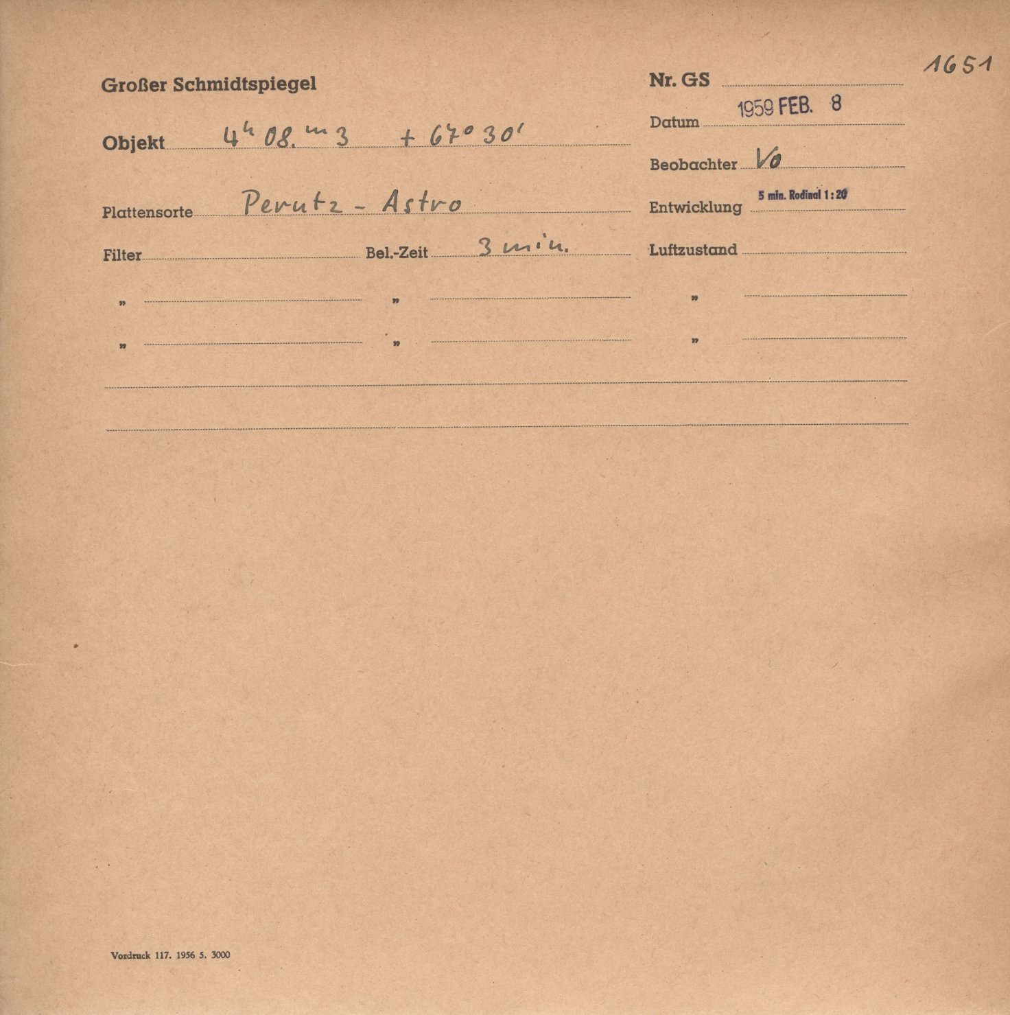 Plattenhuelle GS01651