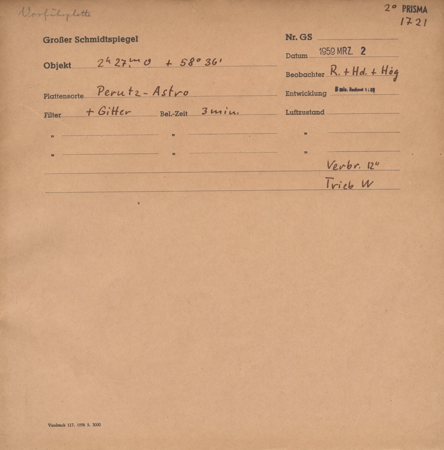 Plattenhuelle GS01721