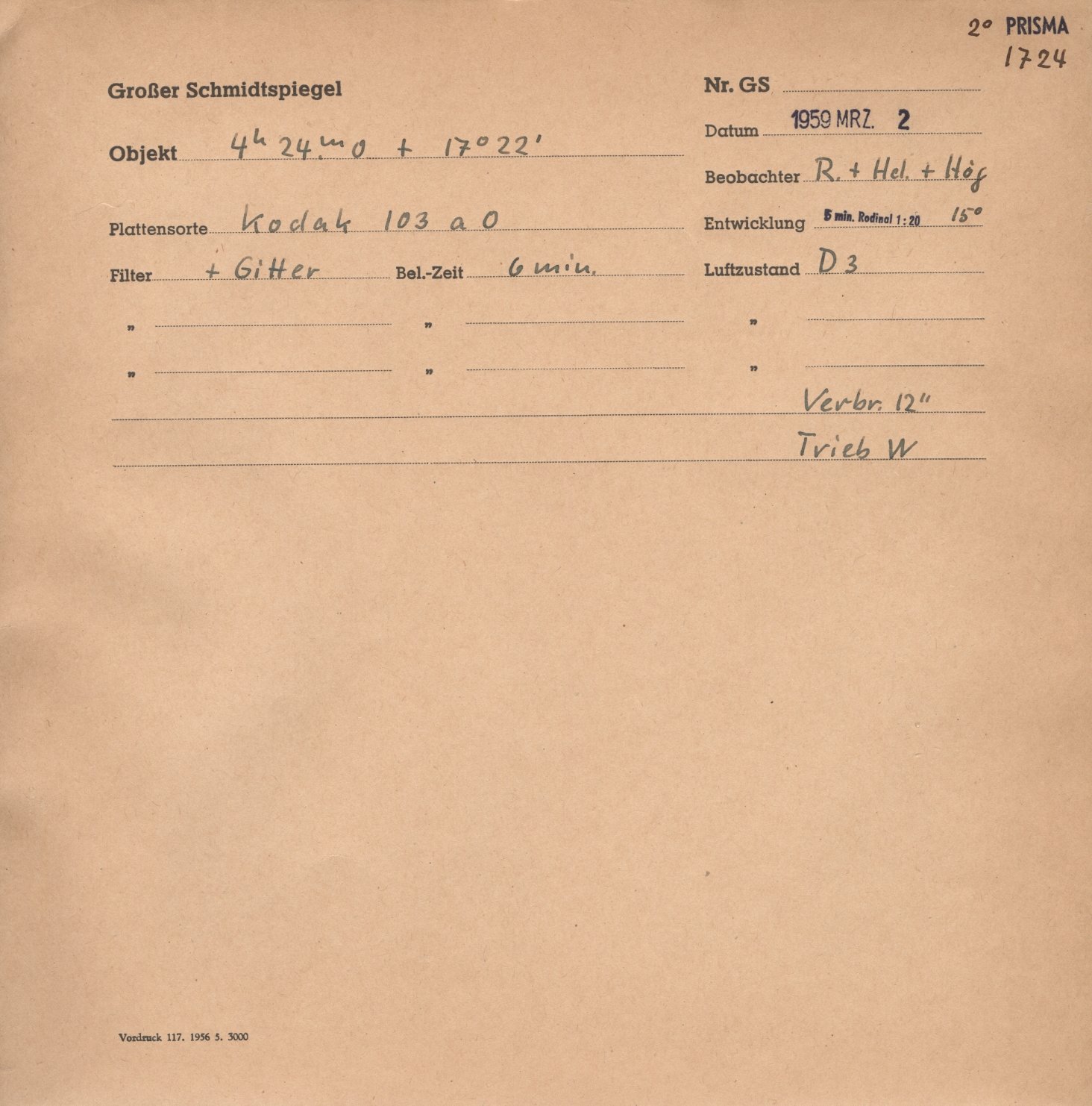 Plattenhuelle GS01724