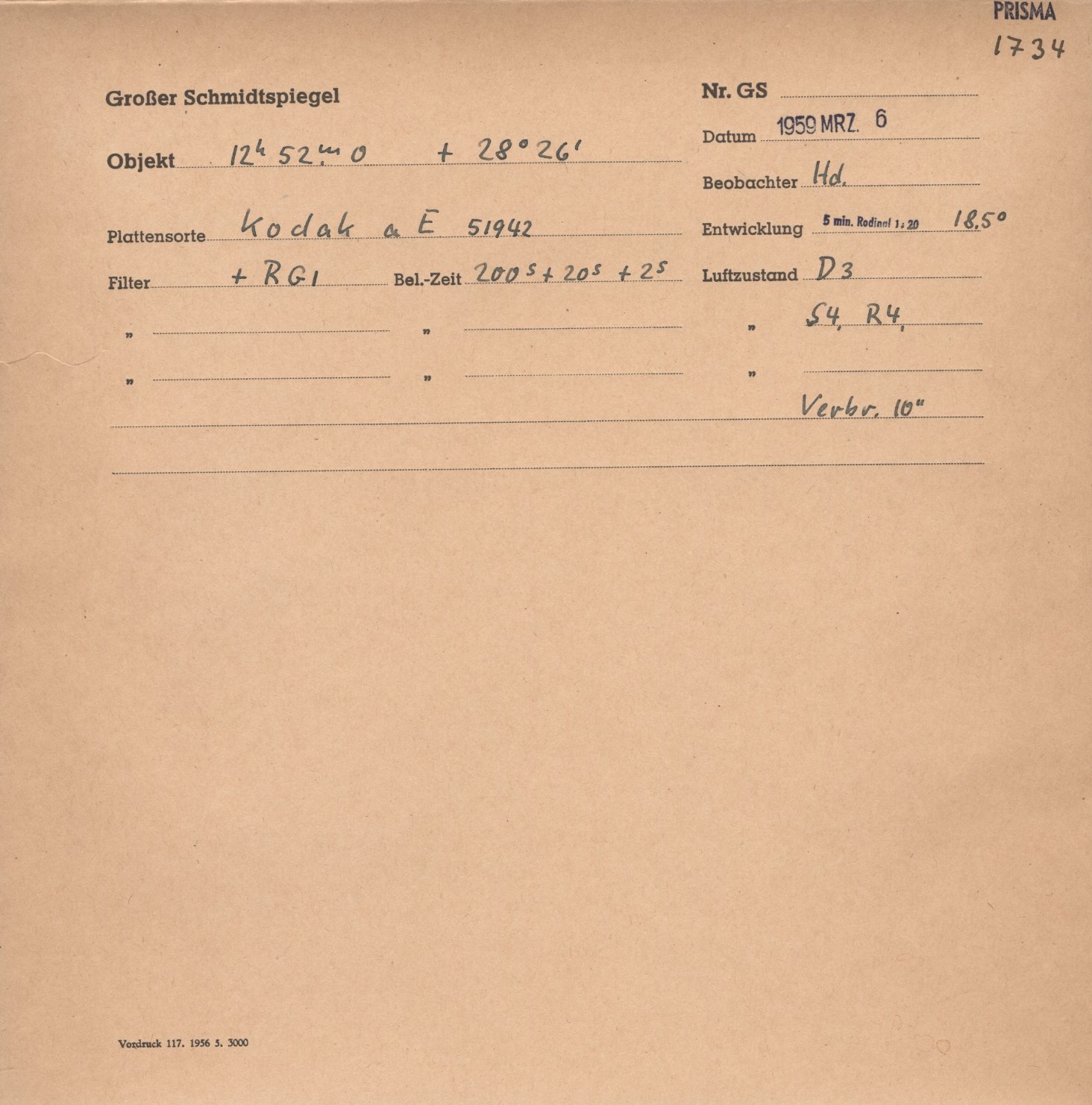 Plattenhuelle GS01734