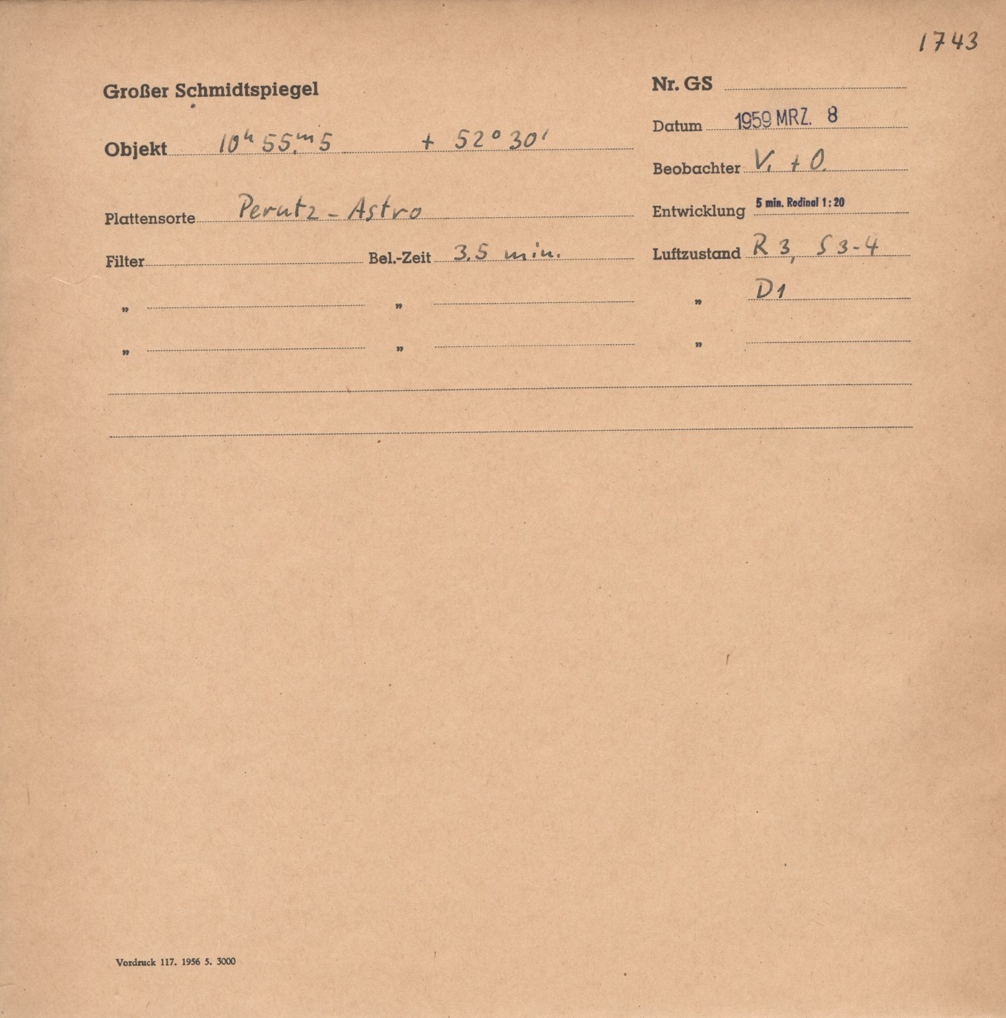 Plattenhuelle GS01743