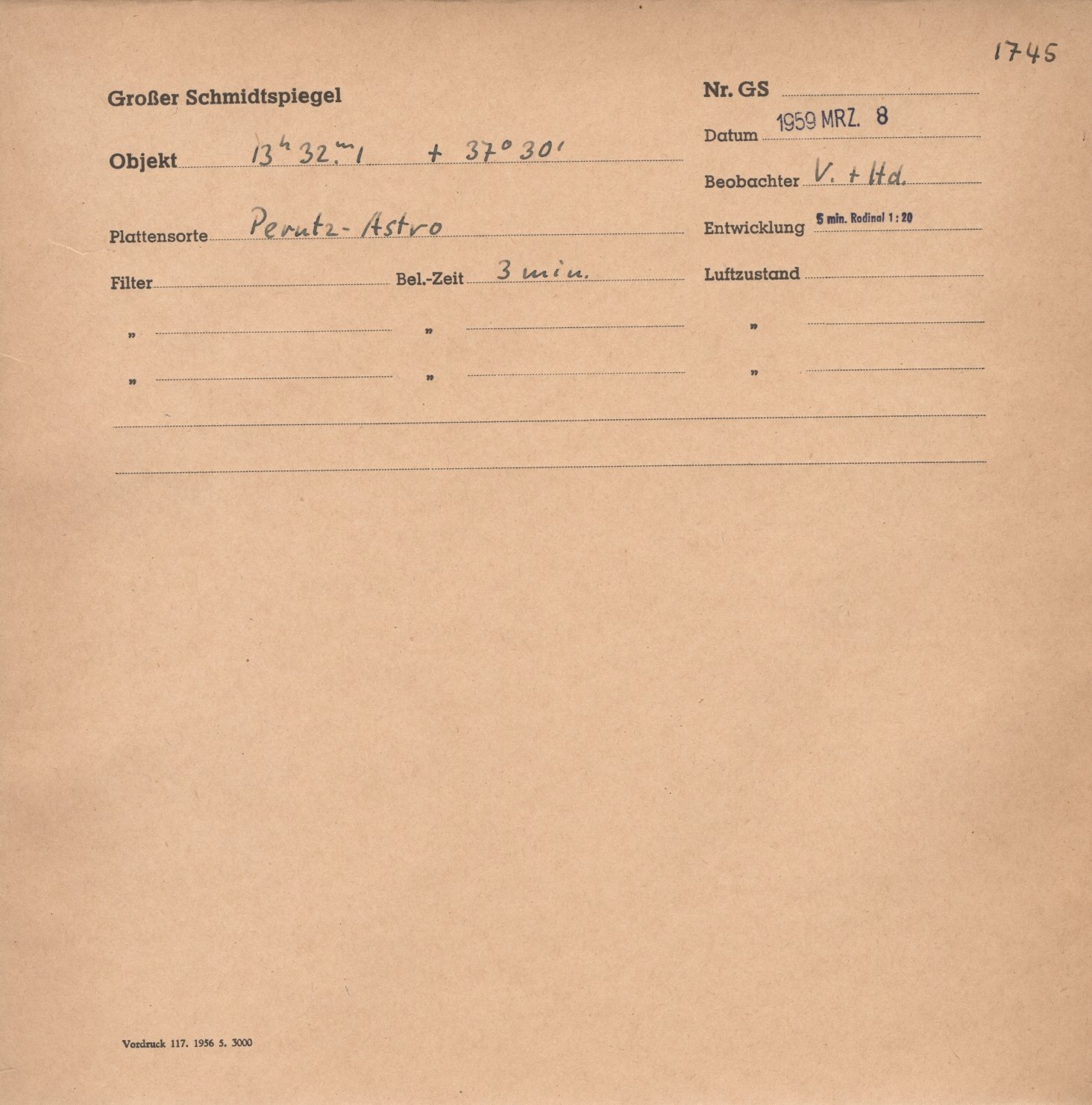 Plattenhuelle GS01745