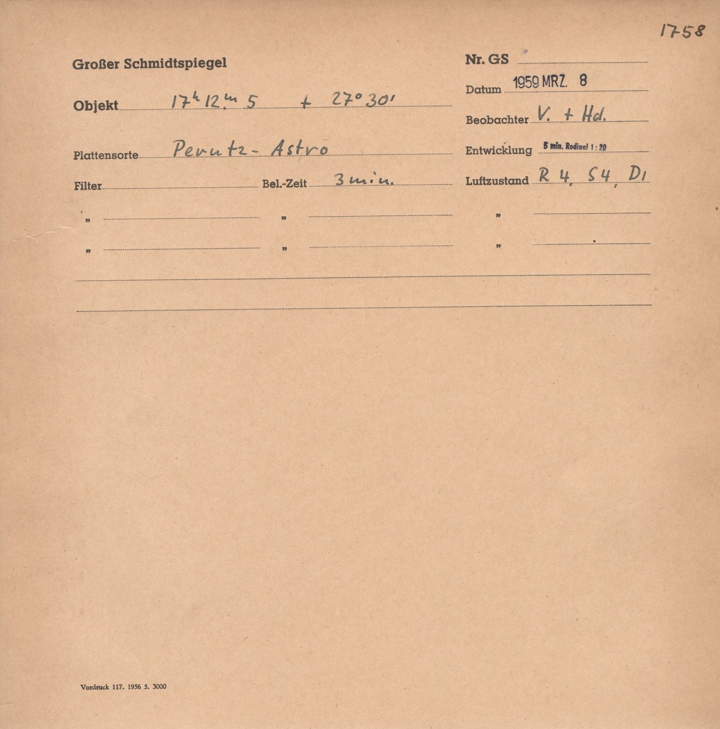 Plattenhuelle GS01758