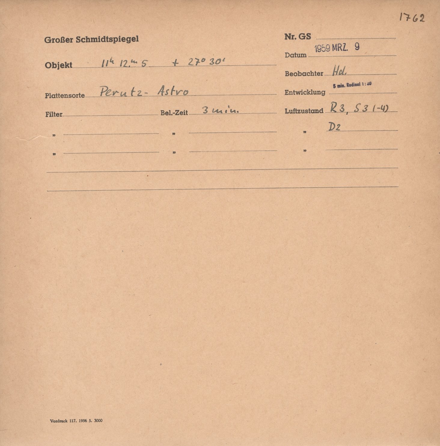 Plattenhuelle GS01762