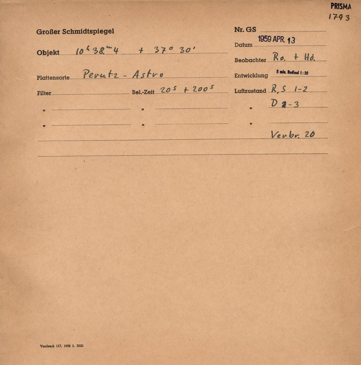 Plattenhuelle GS01793