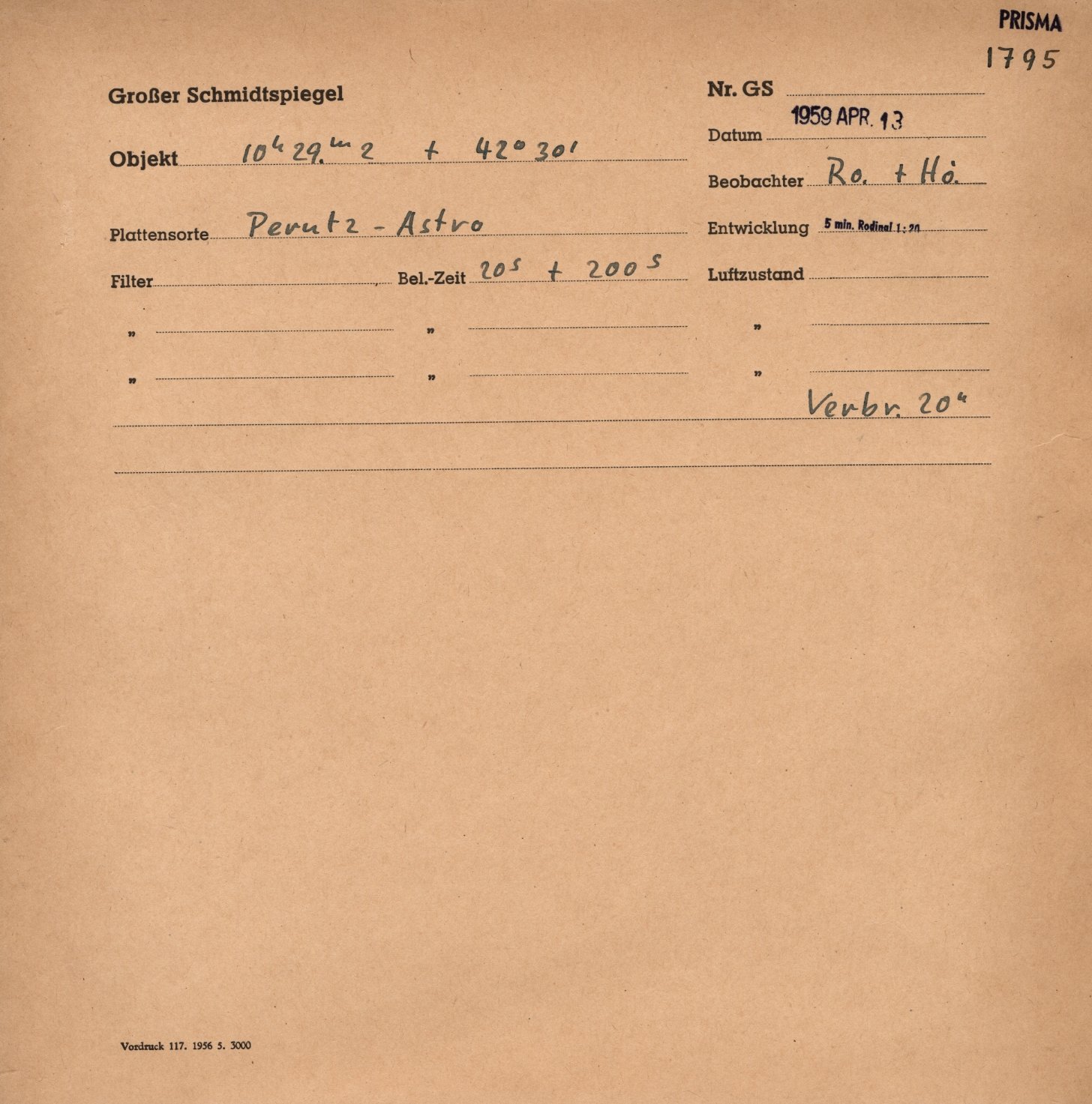 Plattenhuelle GS01795
