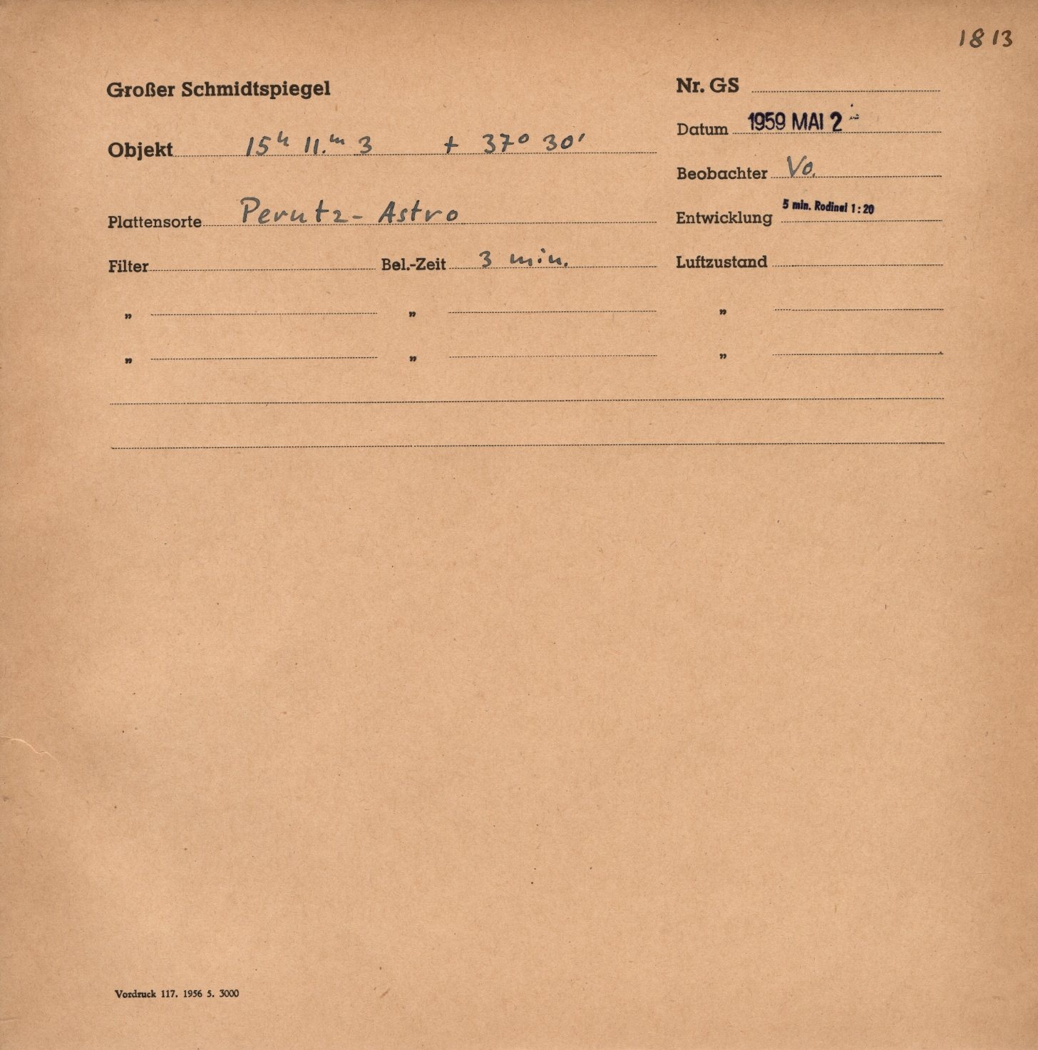 Plattenhuelle GS01813
