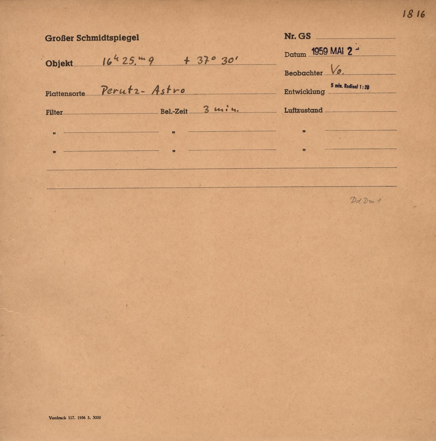 Plattenhuelle GS01816