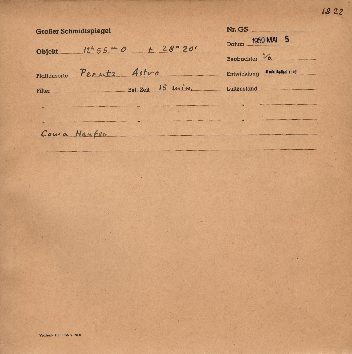 Plattenhuelle GS01822