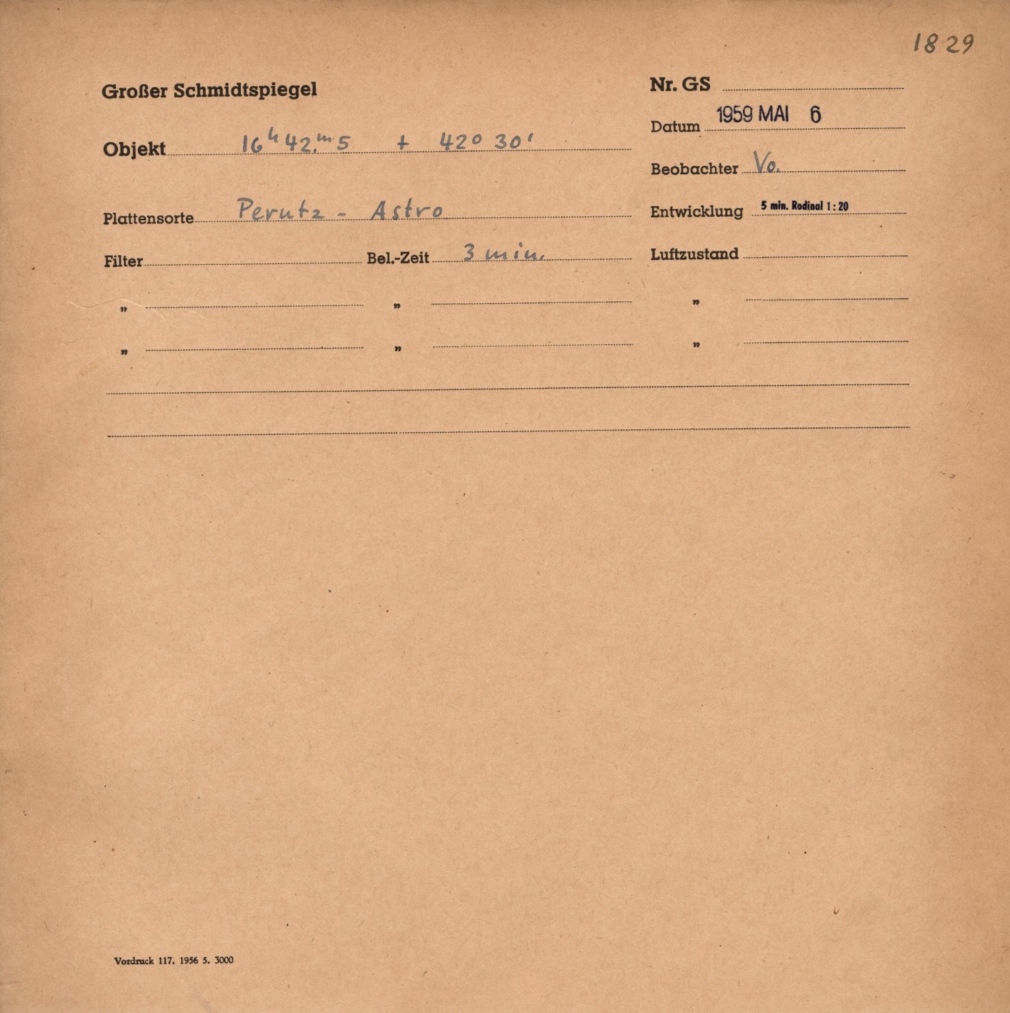 Plattenhuelle GS01829