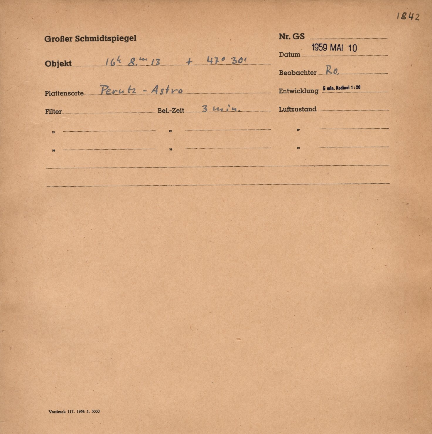 Plattenhuelle GS01842