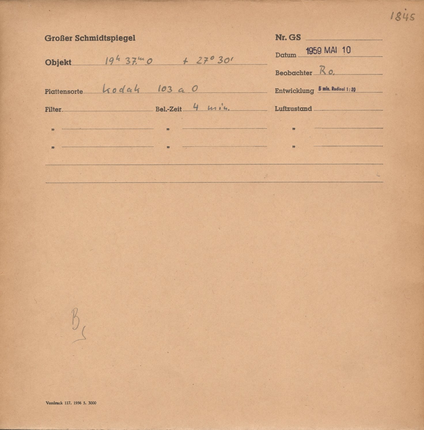 Plattenhuelle GS01845