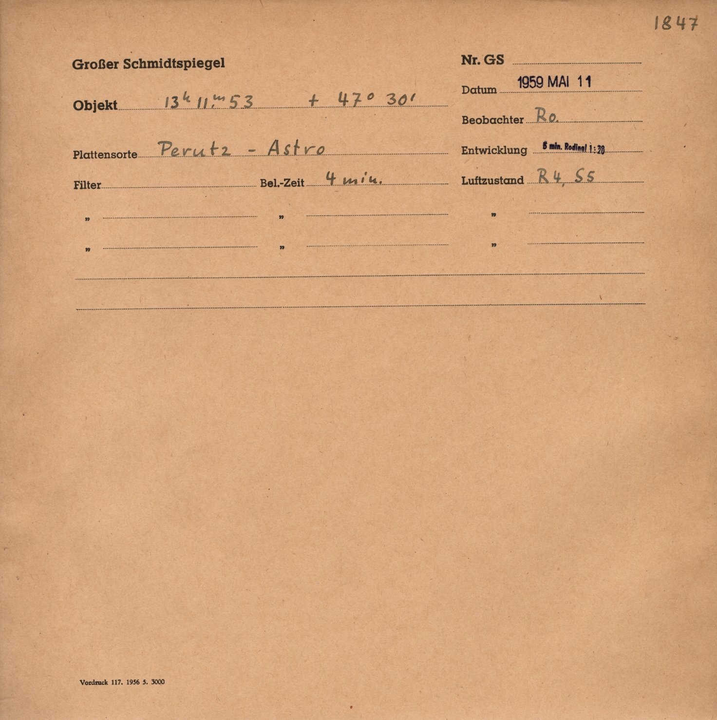 Plattenhuelle GS01847