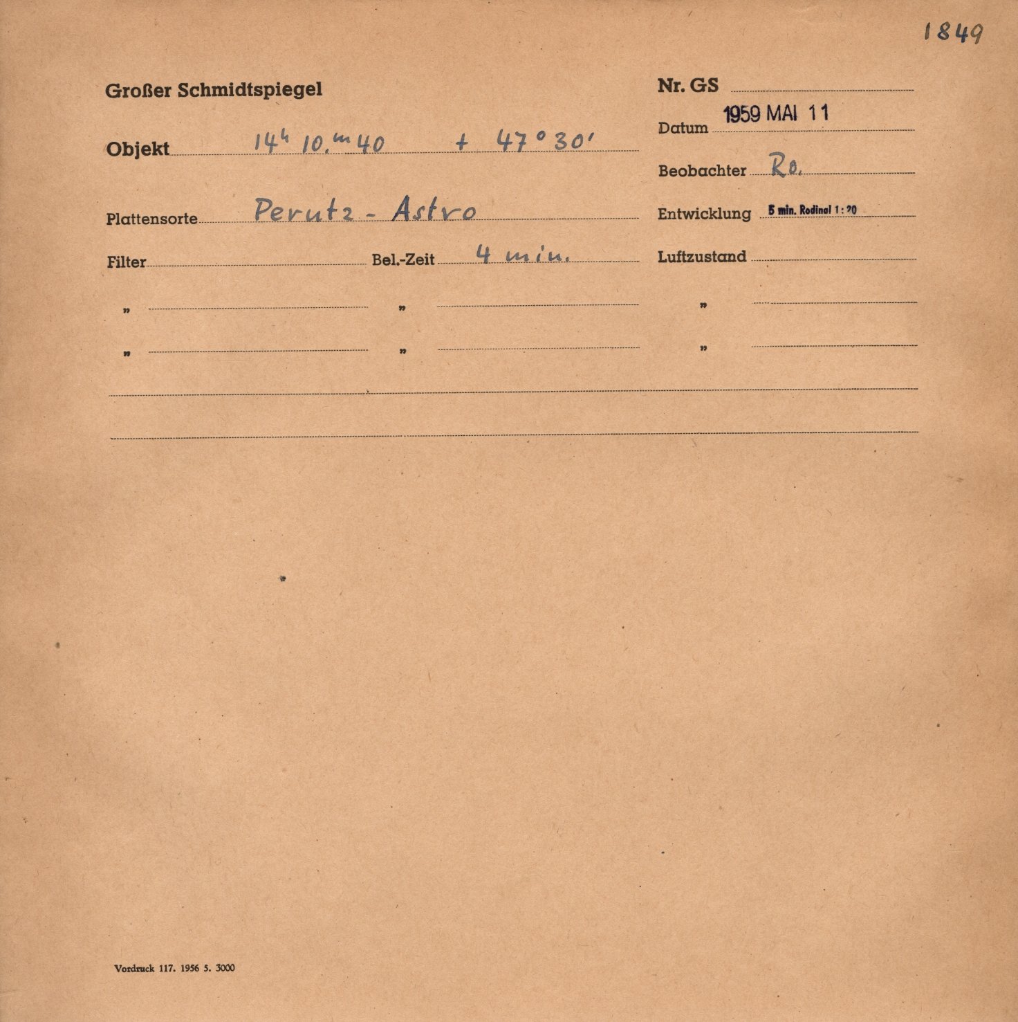 Plattenhuelle GS01849
