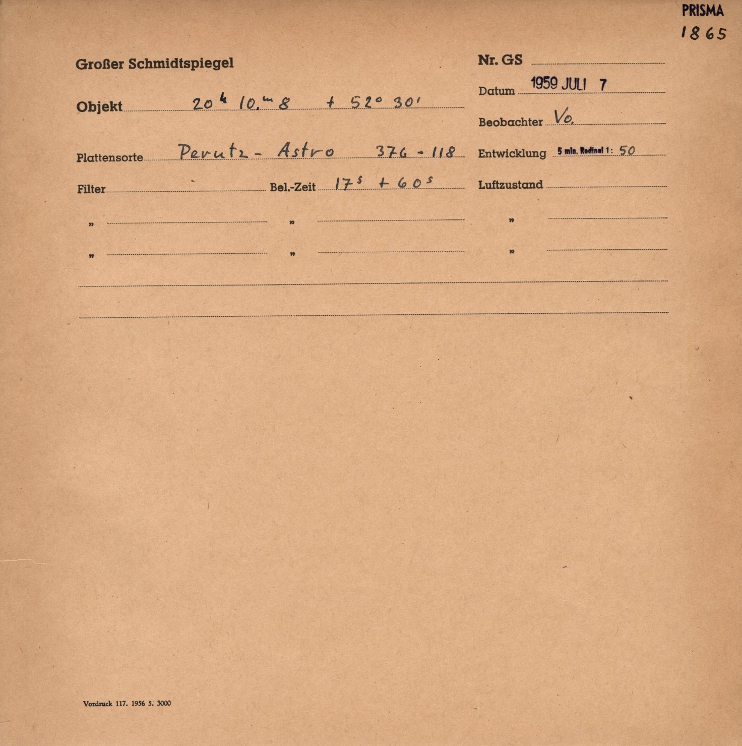 Plattenhuelle GS01865