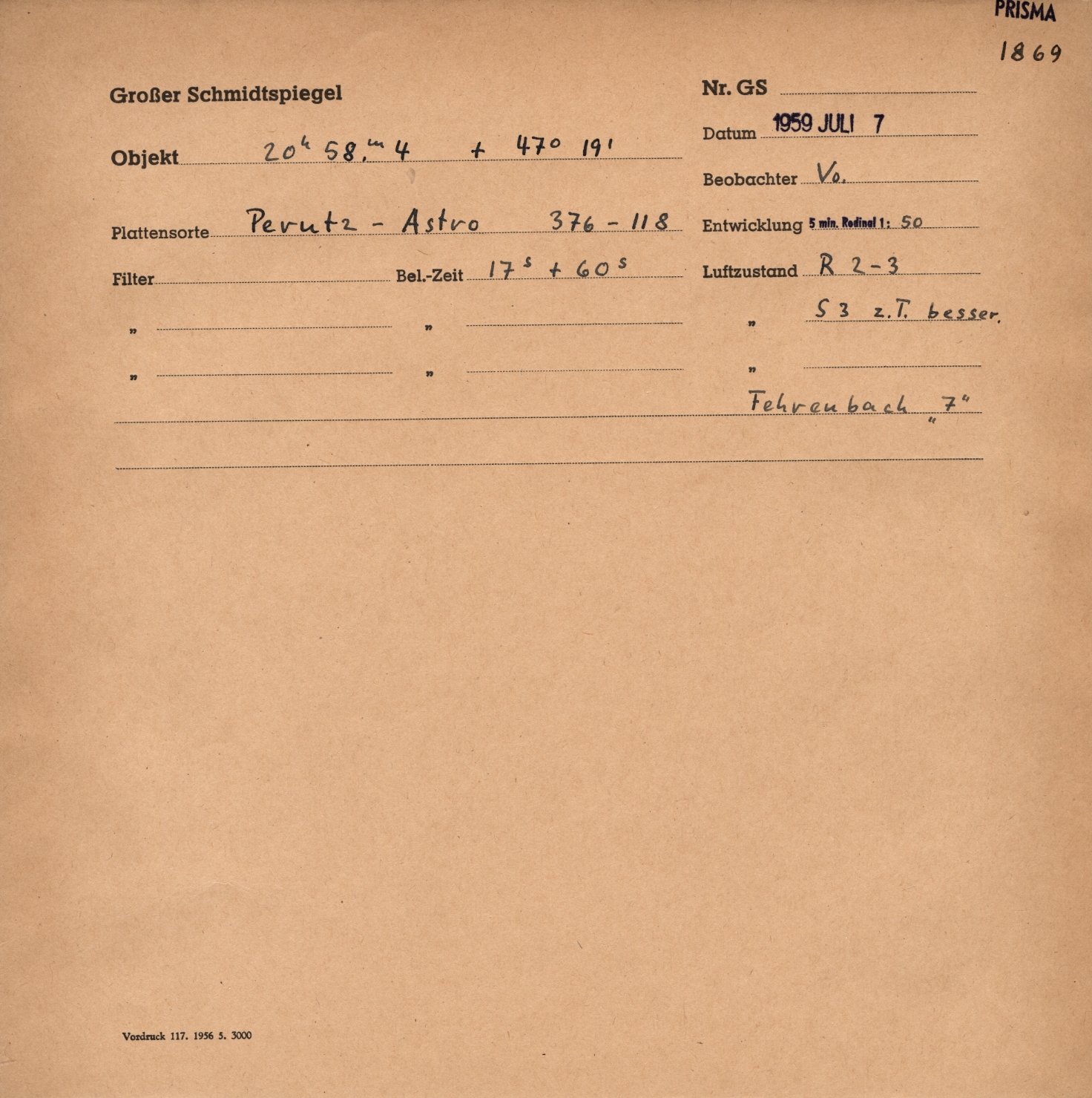 Plattenhuelle GS01869
