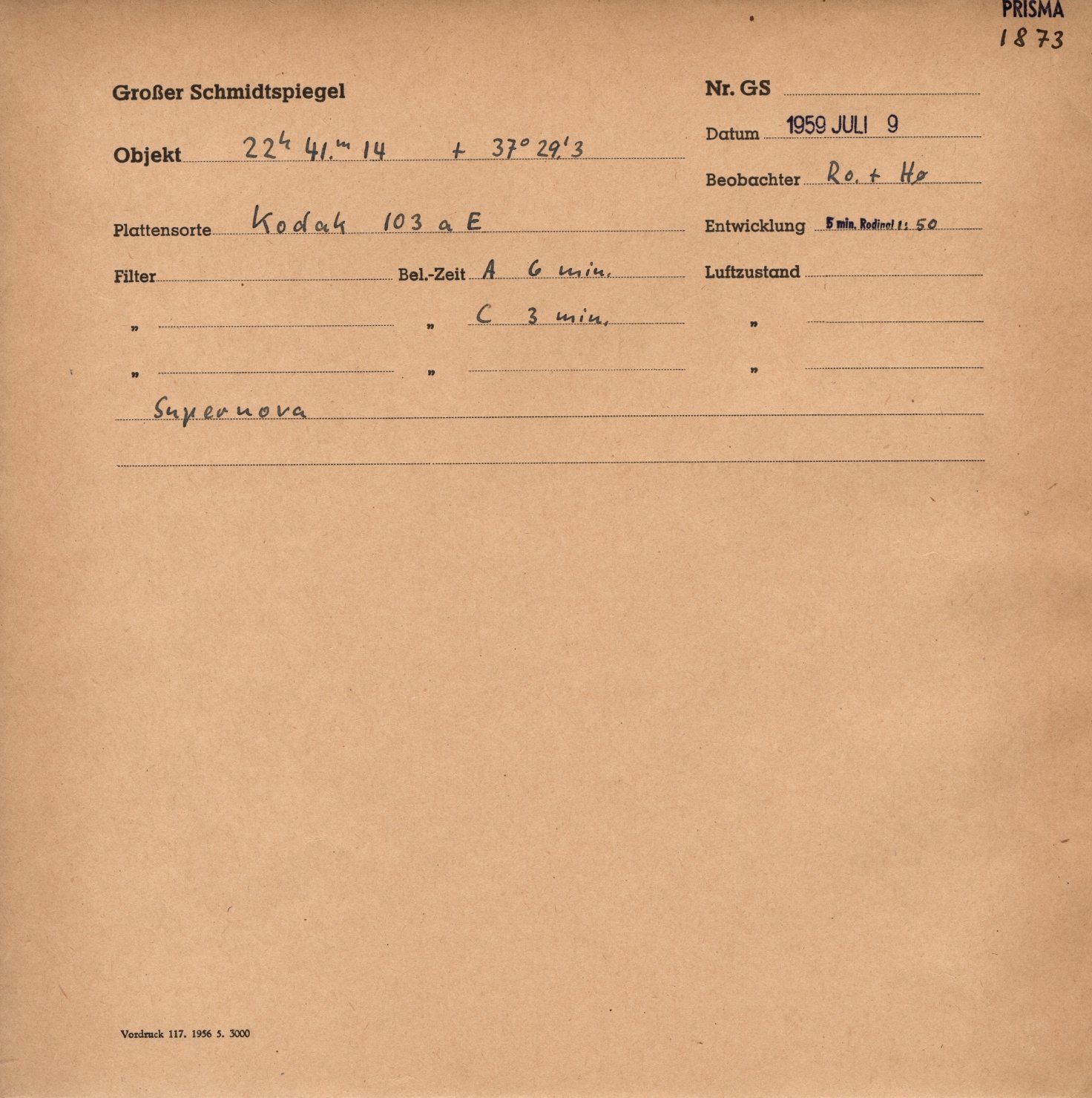 Plattenhuelle GS01873