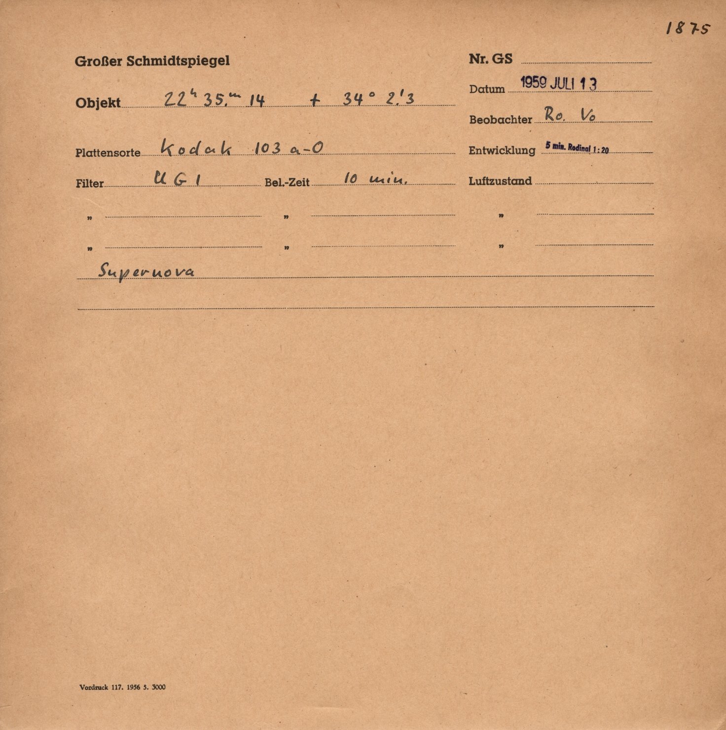 Plattenhuelle GS01875