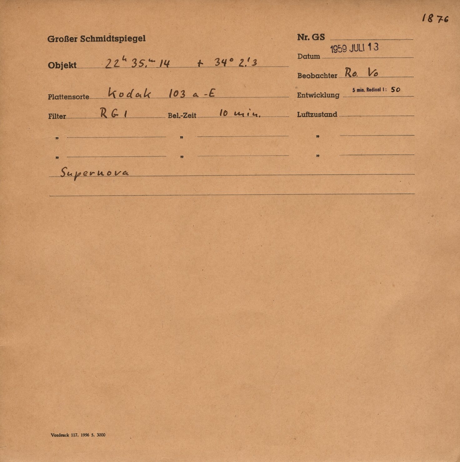 Plattenhuelle GS01876