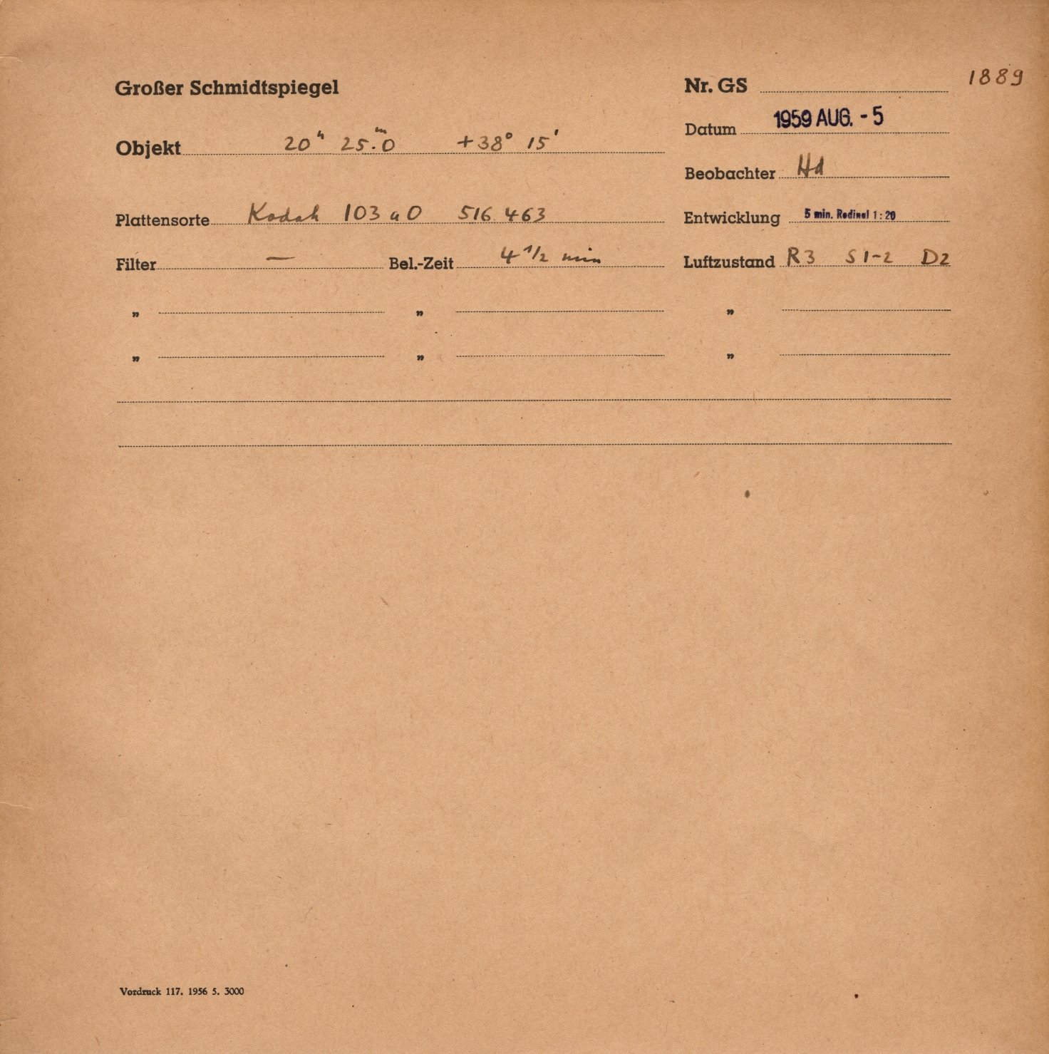 Plattenhuelle GS01889