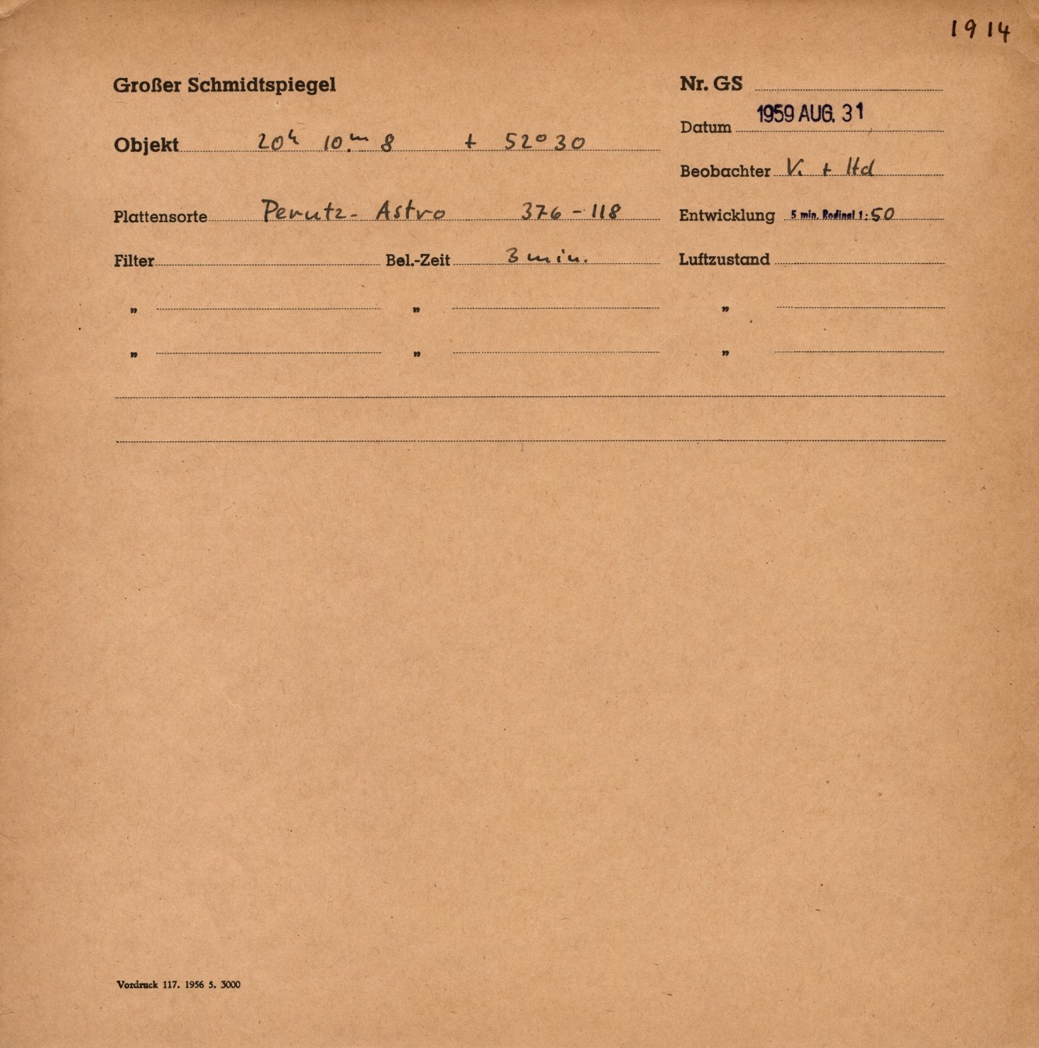 Plattenhuelle GS01914