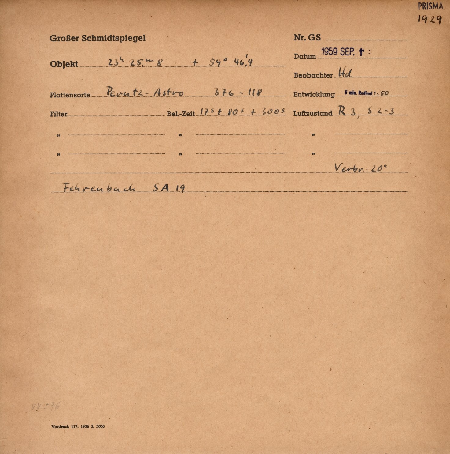 Plattenhuelle GS01929