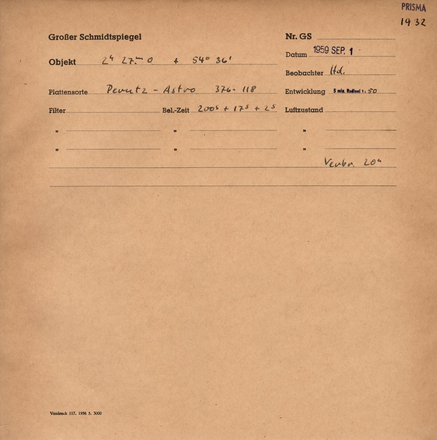 Plattenhuelle GS01932