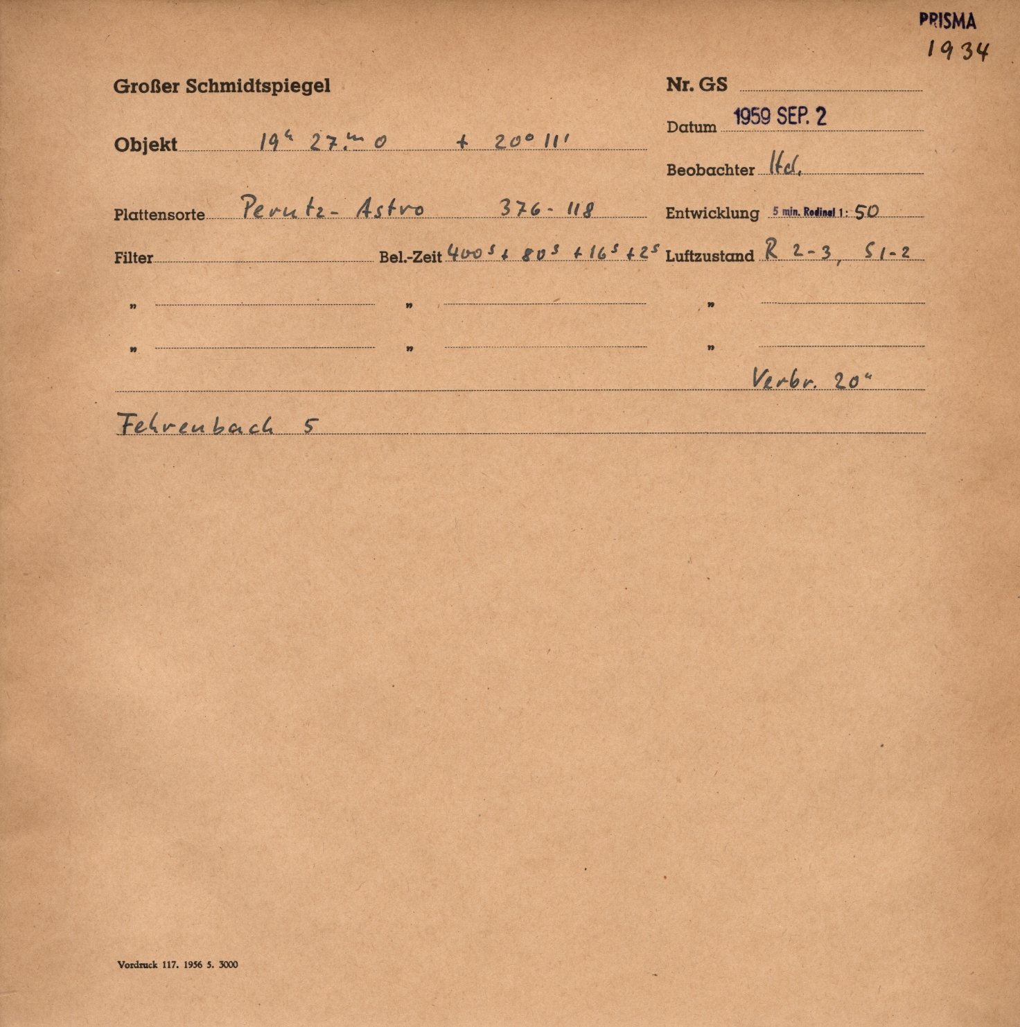 Plattenhuelle GS01934