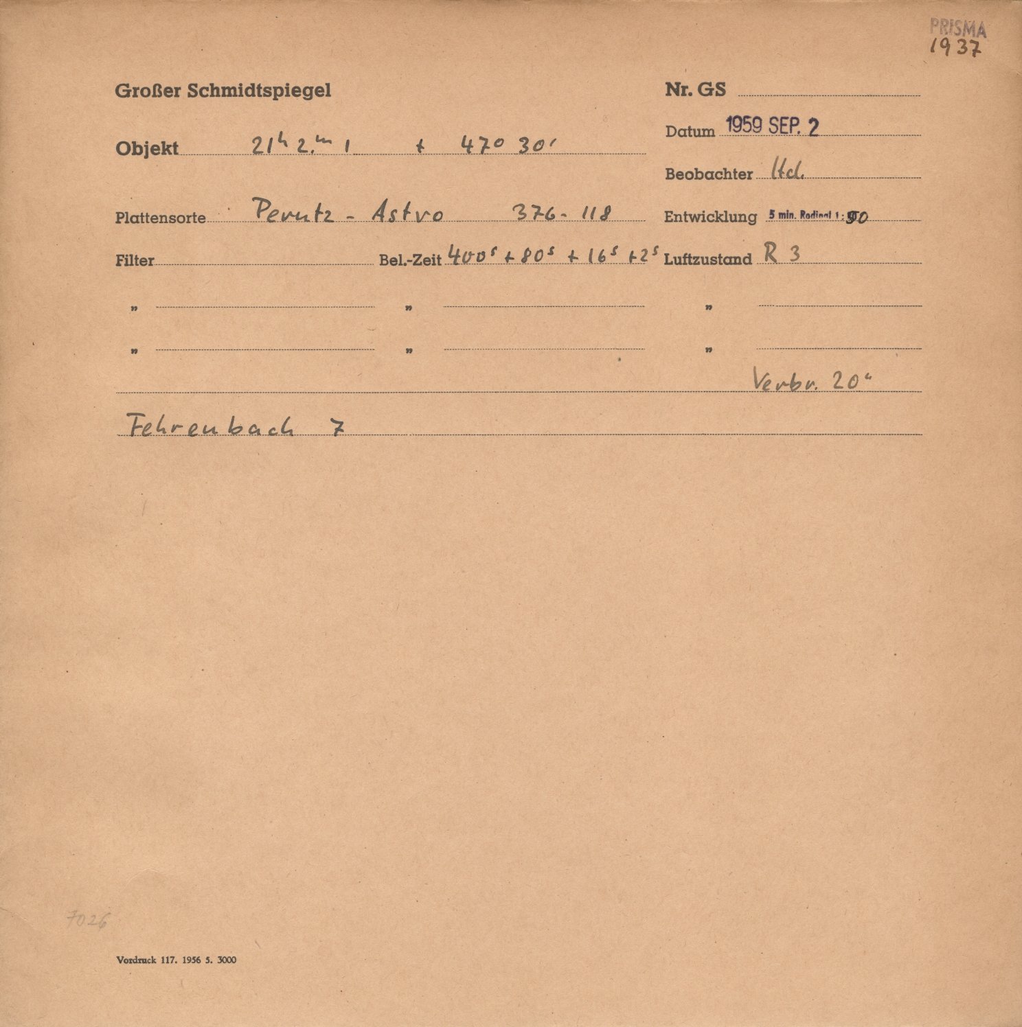 Plattenhuelle GS01937