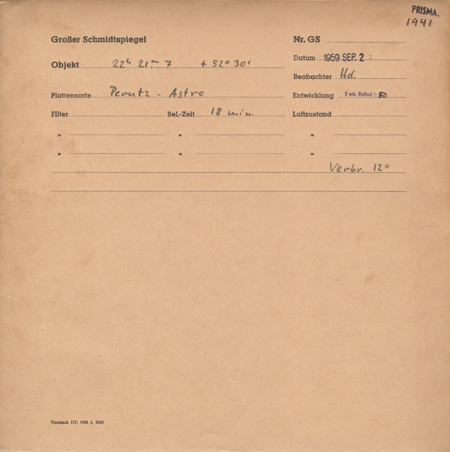 Plattenhuelle GS01941