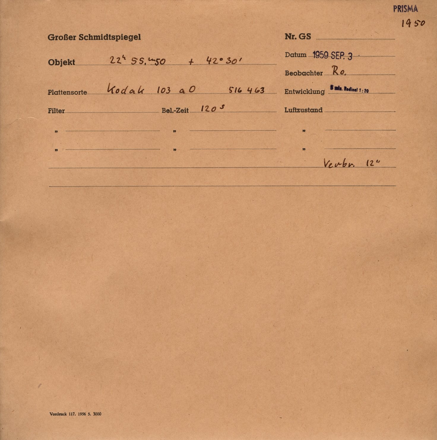 Plattenhuelle GS01950