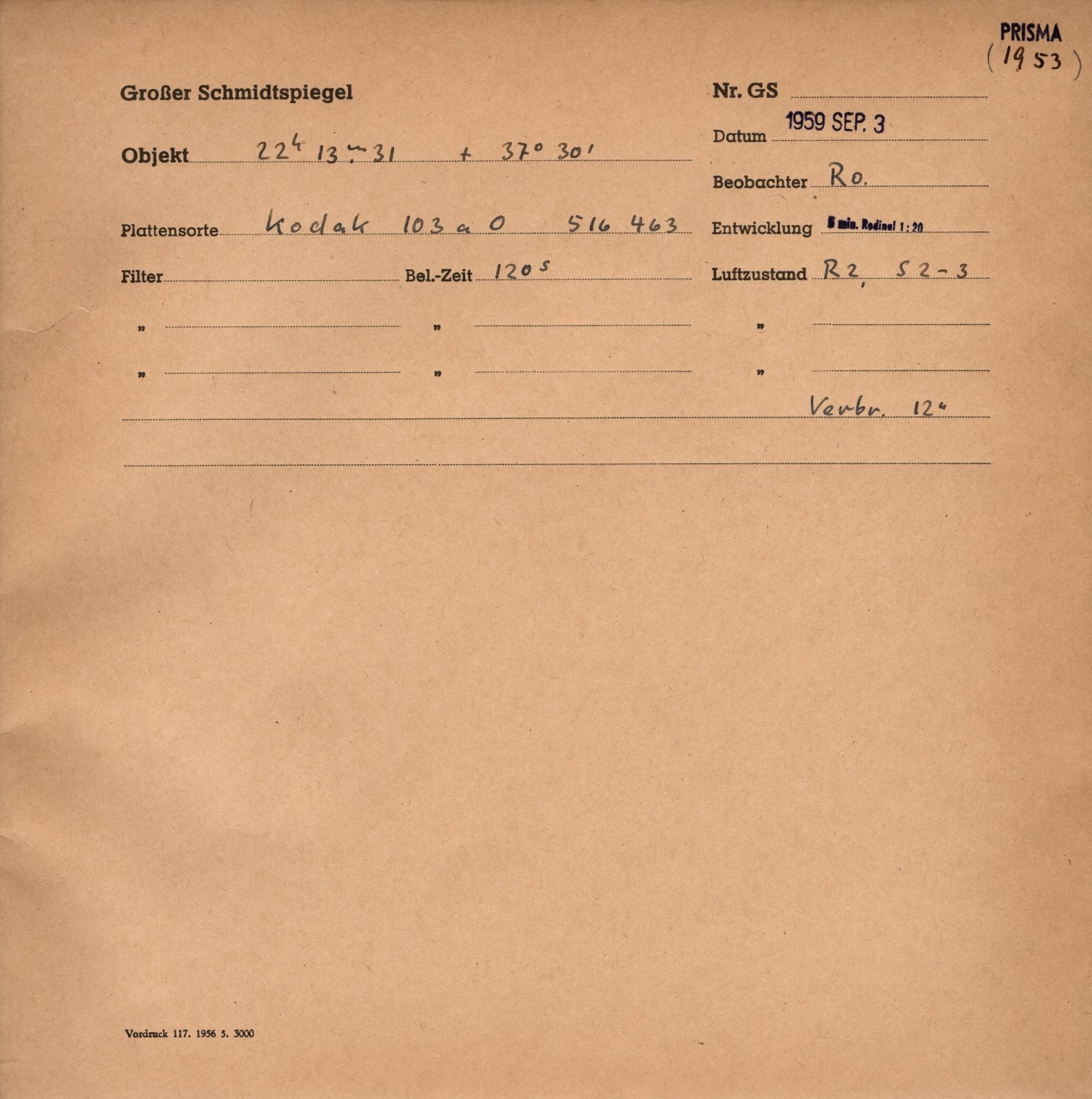 Plattenhuelle GS01953